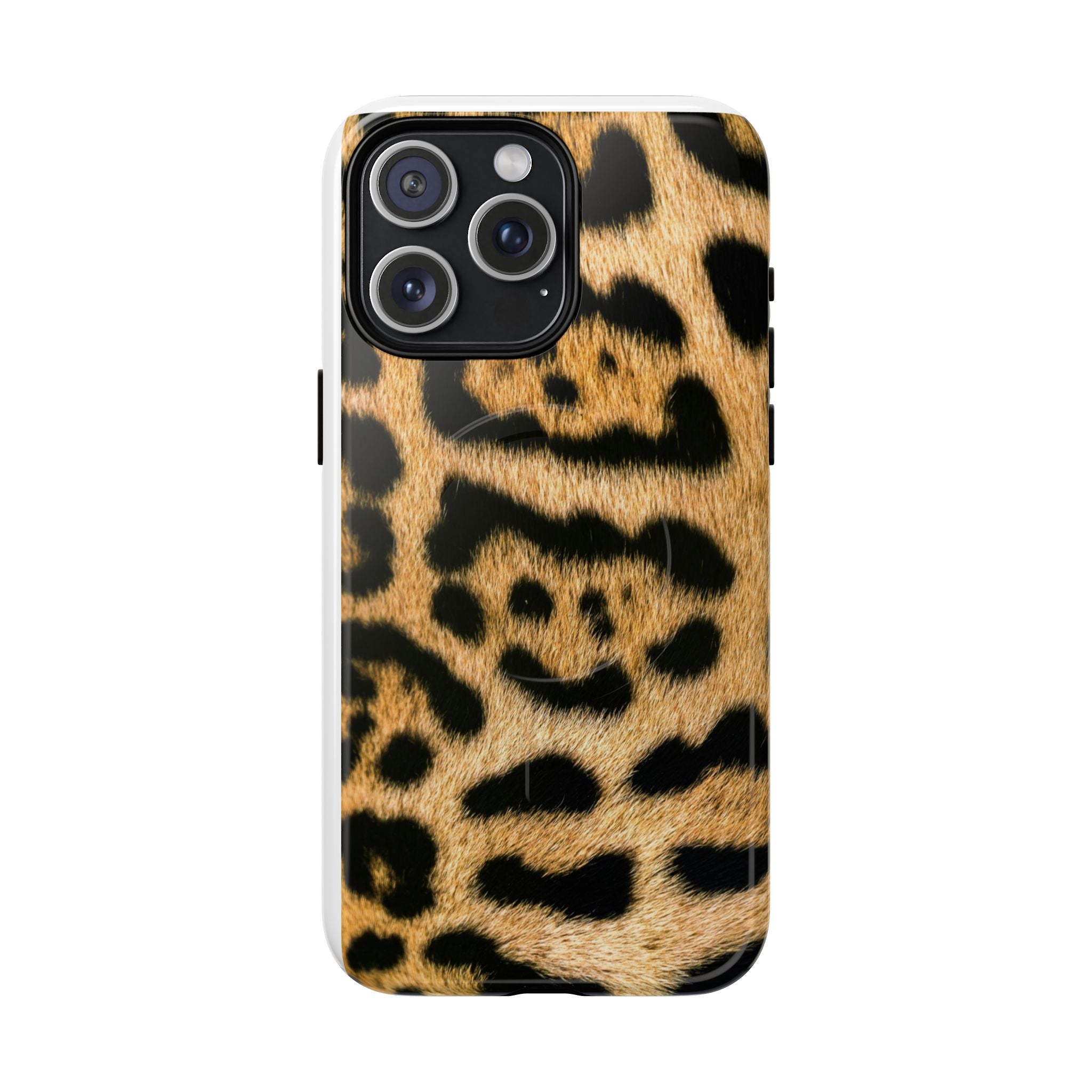 Leopard Print Phone Case Tough Magnetic Case | Animal Print Magnetic Phone Cover