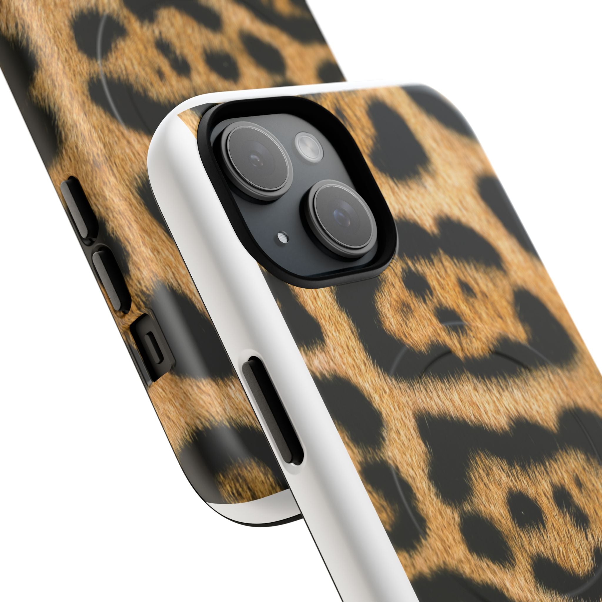 Leopard Print Phone Case Tough Magnetic Case | Animal Print Magnetic Phone Cover