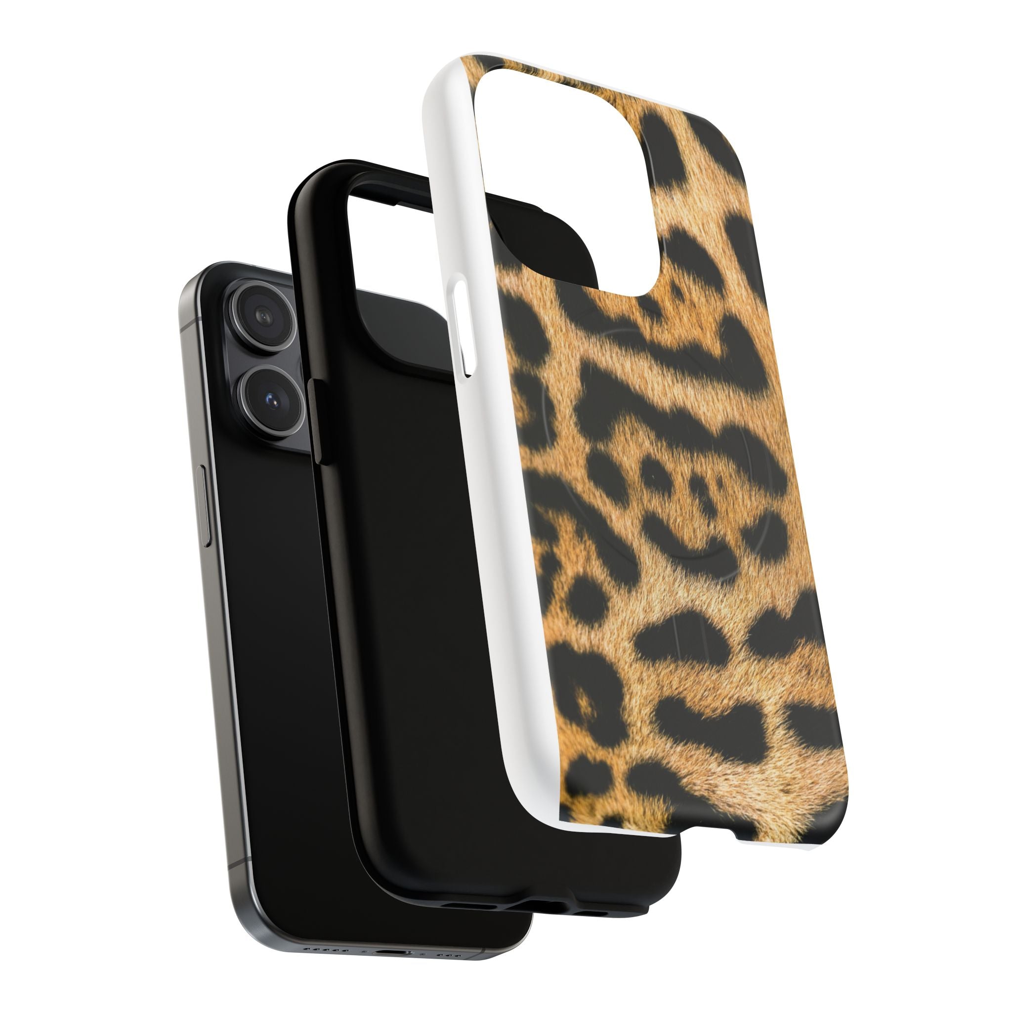Leopard Print Phone Case Tough Magnetic Case | Animal Print Magnetic Phone Cover
