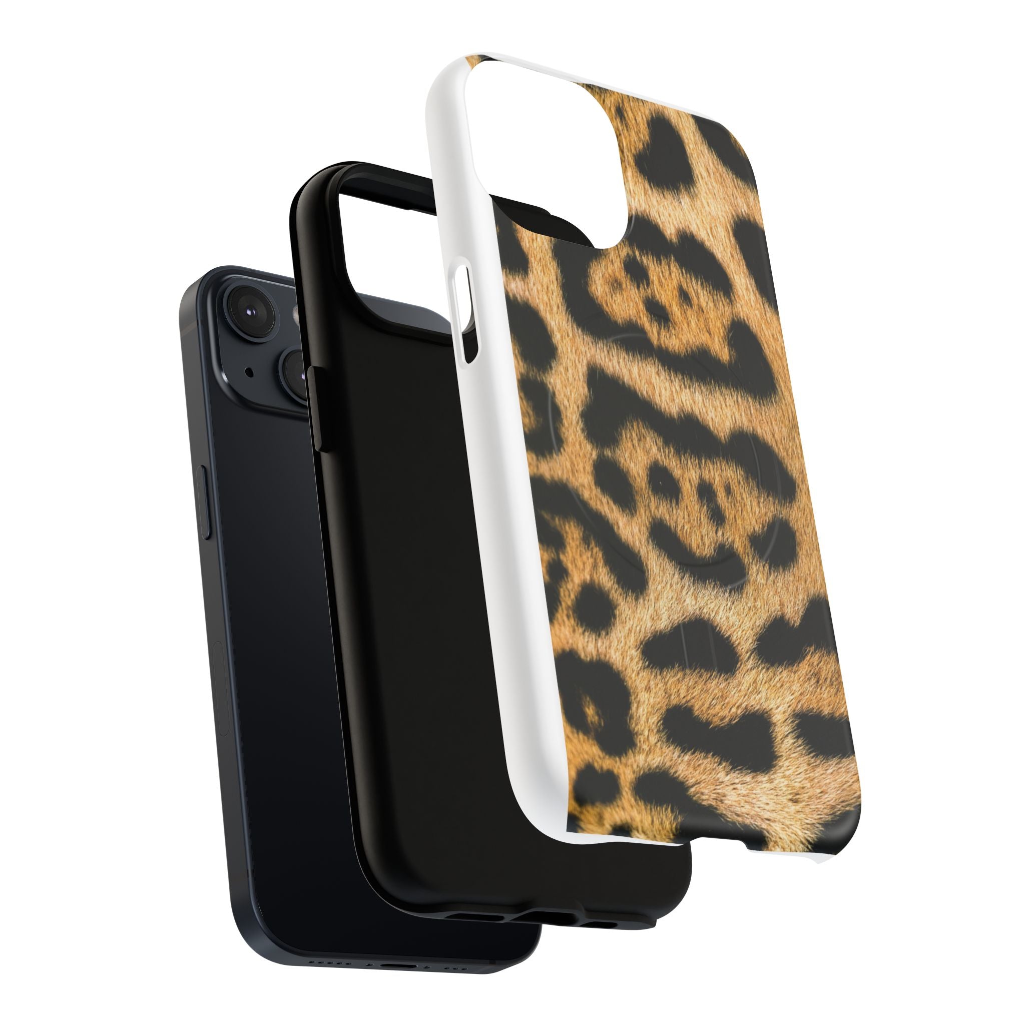 Leopard Print Phone Case Tough Magnetic Case | Animal Print Magnetic Phone Cover