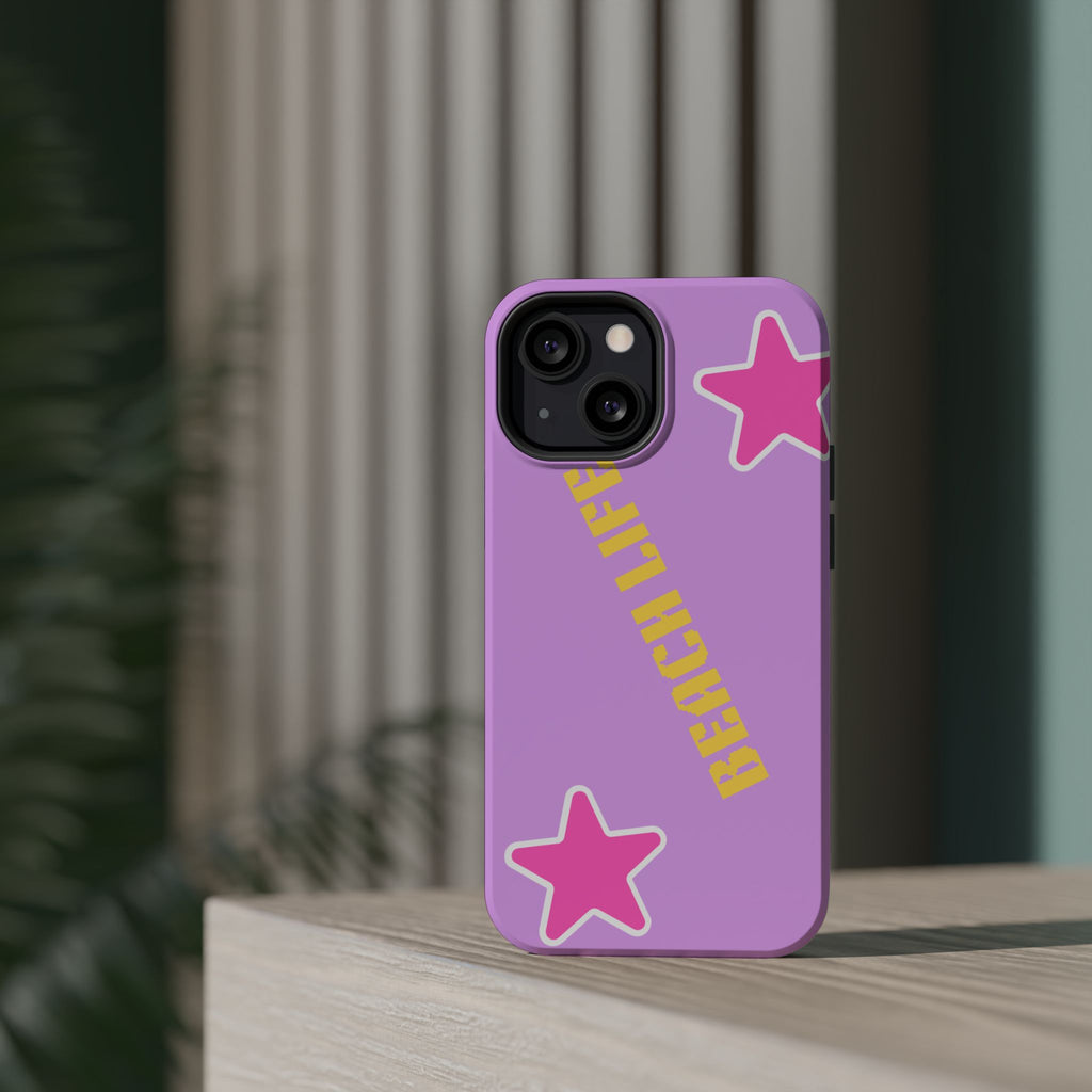 Beach Life Phone Case | Purple Starfish Magnetic Impact Case