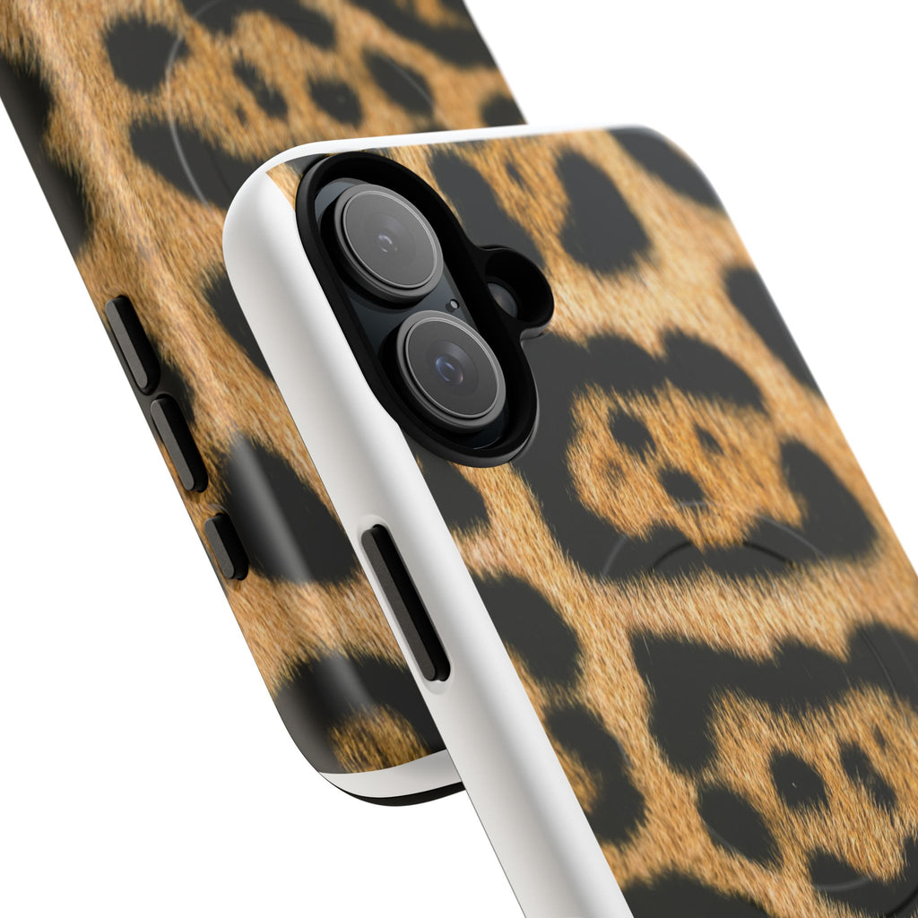 Leopard Print Phone Case Tough Magnetic Case | Animal Print Magnetic Phone Cover