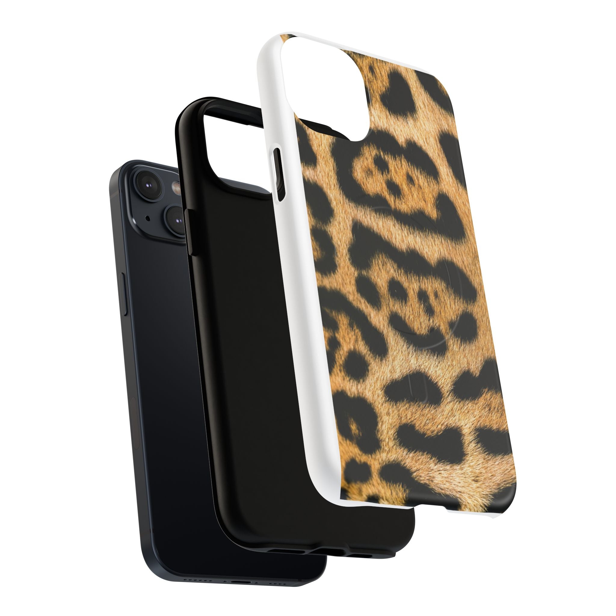 Leopard Print Phone Case Tough Magnetic Case | Animal Print Magnetic Phone Cover