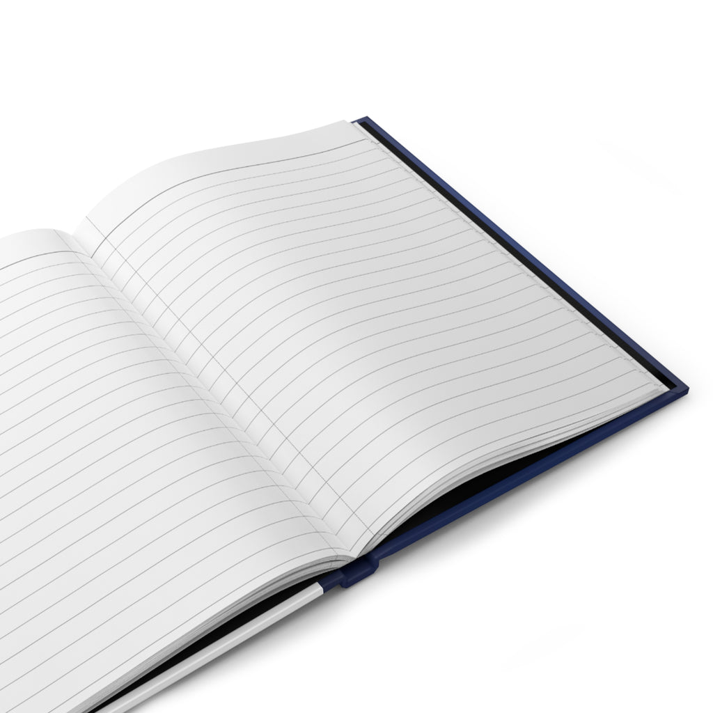 Ocean Whale Hardcover Journal — "My Notebook: Sandy thoughts, salty vibes"