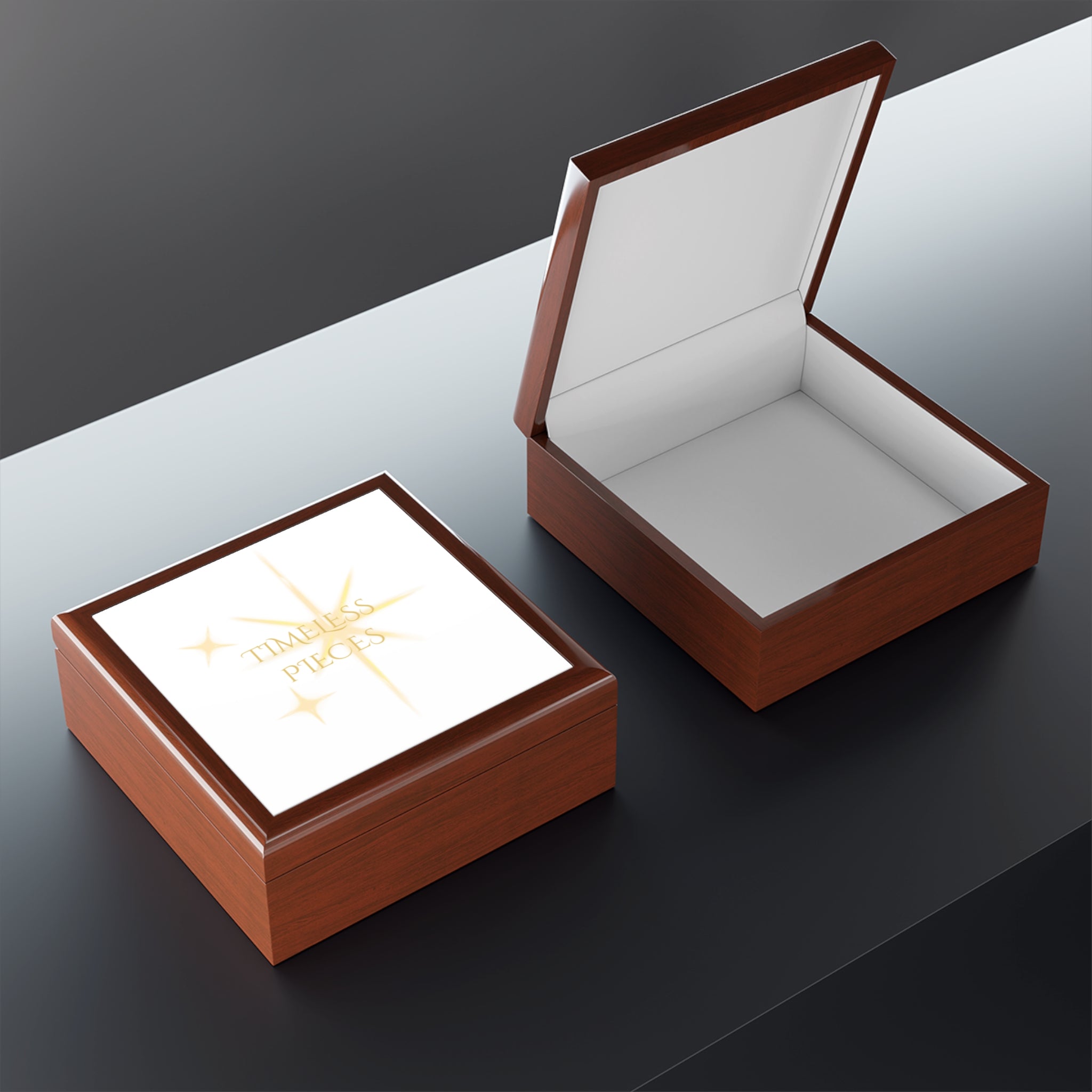 Timeless Pieces Jewelry Box — Elegant Sparkle Keepsake Organizer