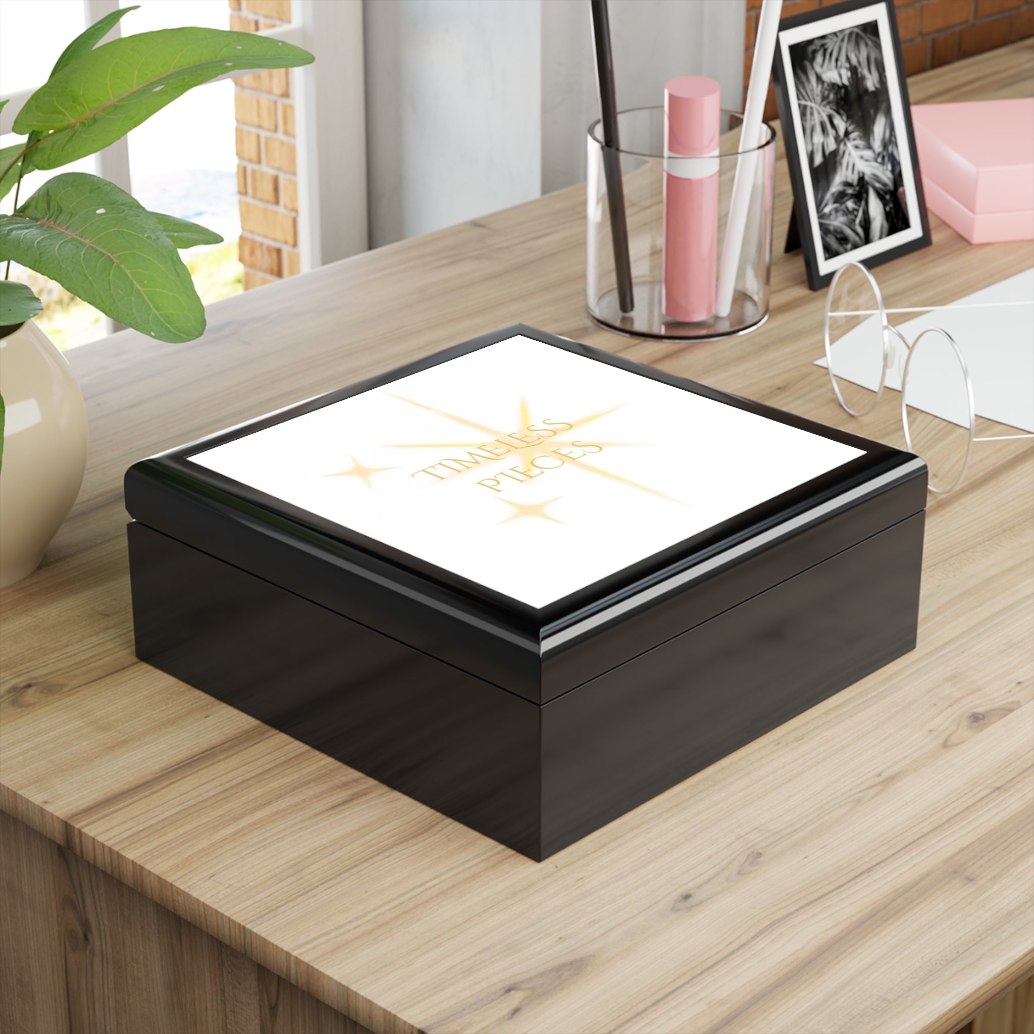 Timeless Pieces Jewelry Box — Elegant Sparkle Keepsake Organizer