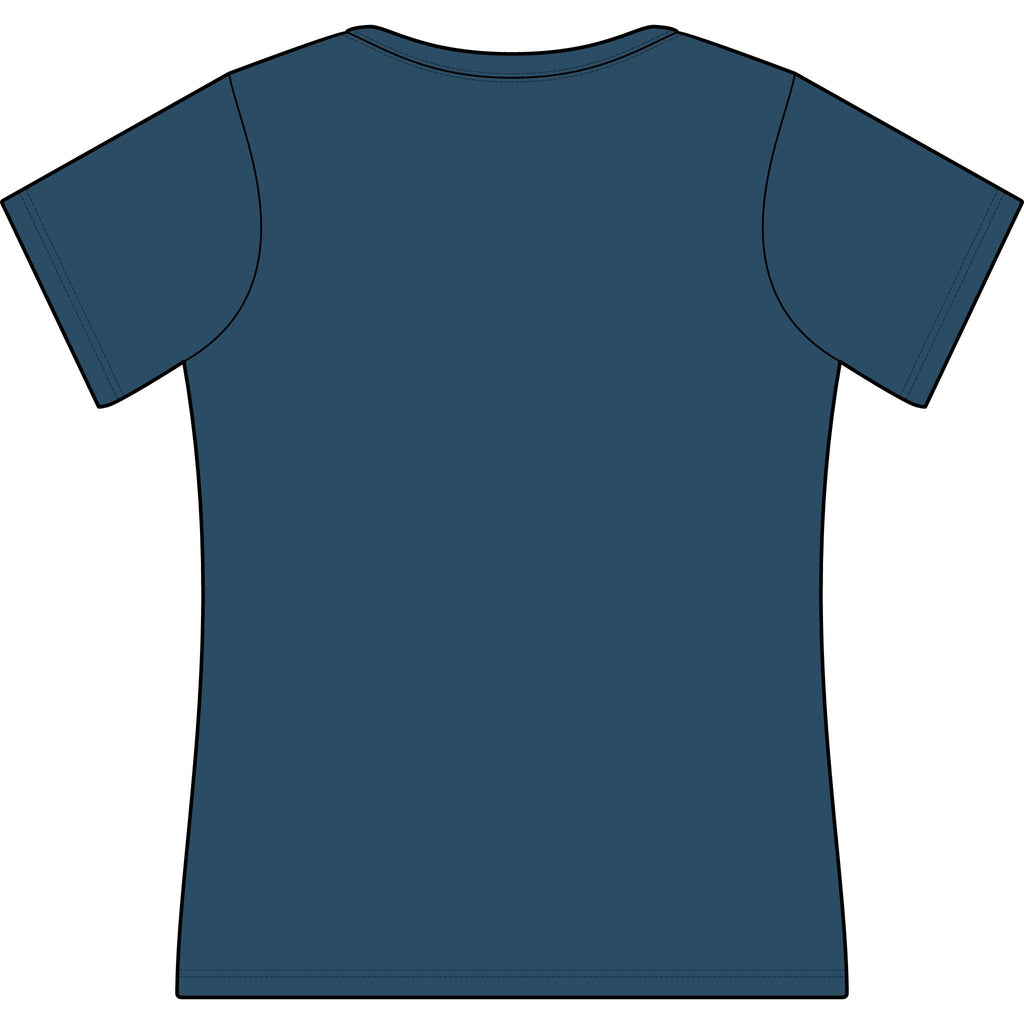 Coastal Crochet Women's Scoop Neck Tee — Minimal Beachy 'Coastal Crochet' Chest Logo