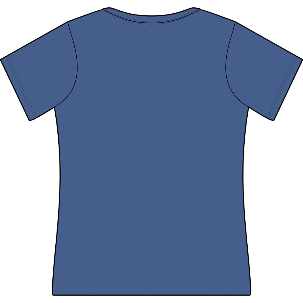 Coastal Crochet Women's Scoop Neck Tee — Minimal Beachy 'Coastal Crochet' Chest Logo