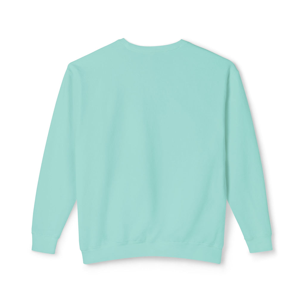 Hibiscus Floral Crewneck Sweatshirt — Lightweight Tropical Flower Pullover