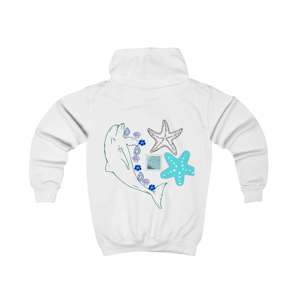 Kids Coastal Postcard Hoodie