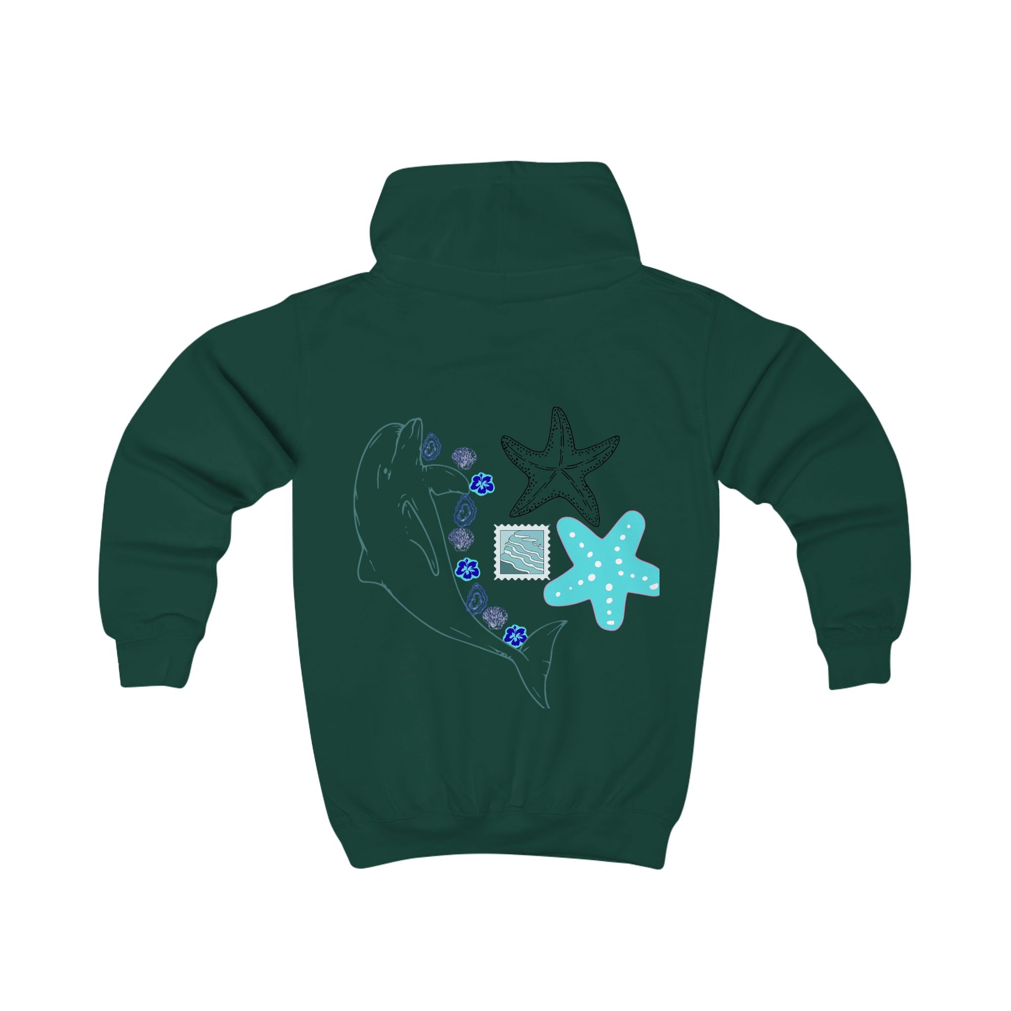 Kids Coastal Postcard Hoodie
