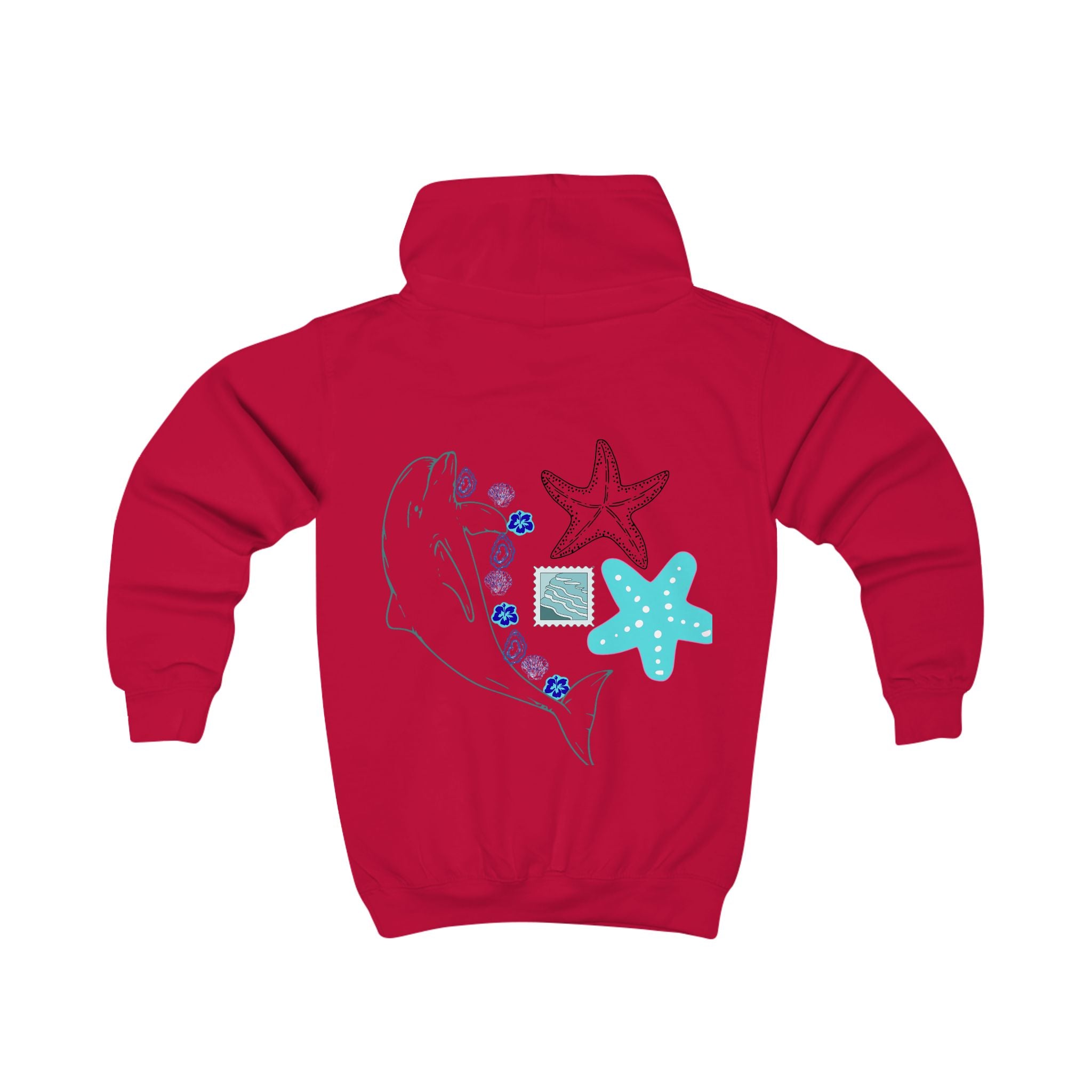 Kids Coastal Postcard Hoodie
