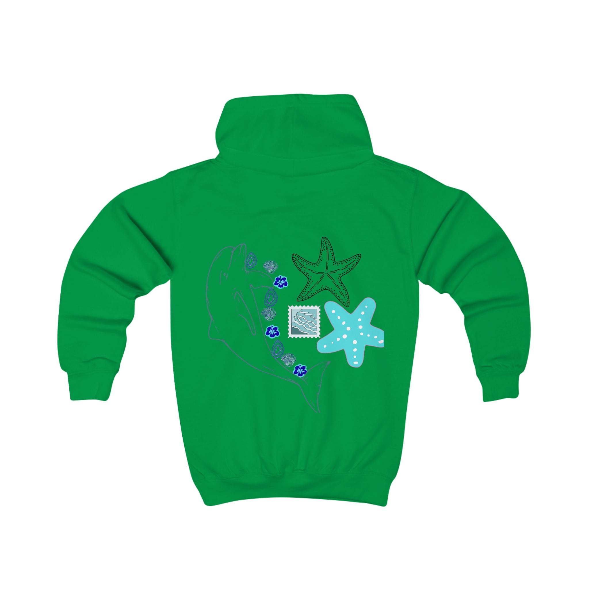 Kids Coastal Postcard Hoodie