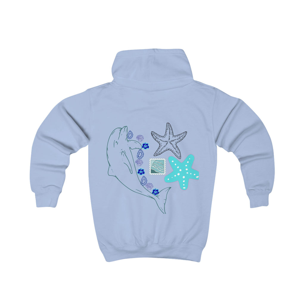 Kids Coastal Postcard Hoodie