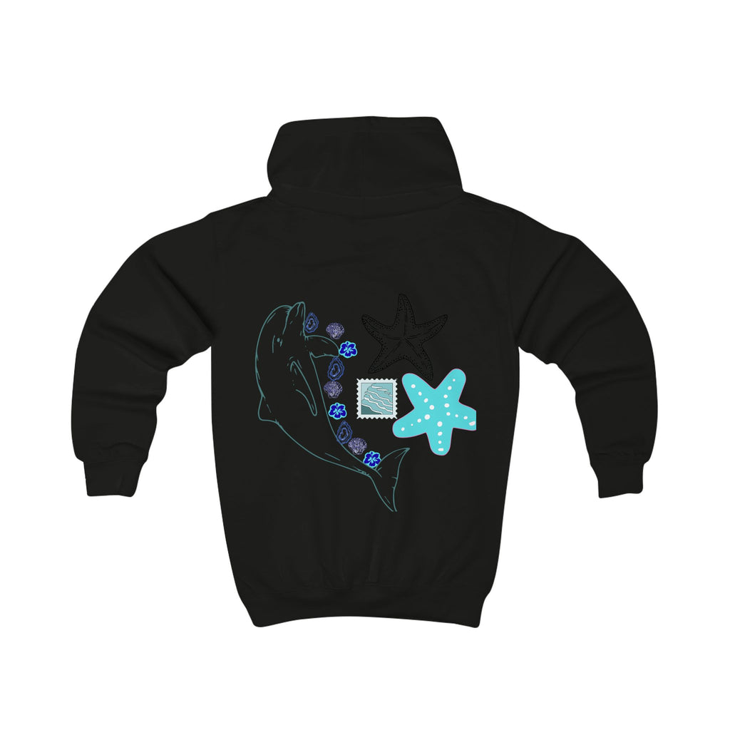 Kids Coastal Postcard Hoodie