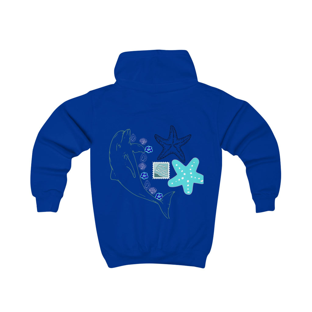 Kids Coastal Postcard Hoodie