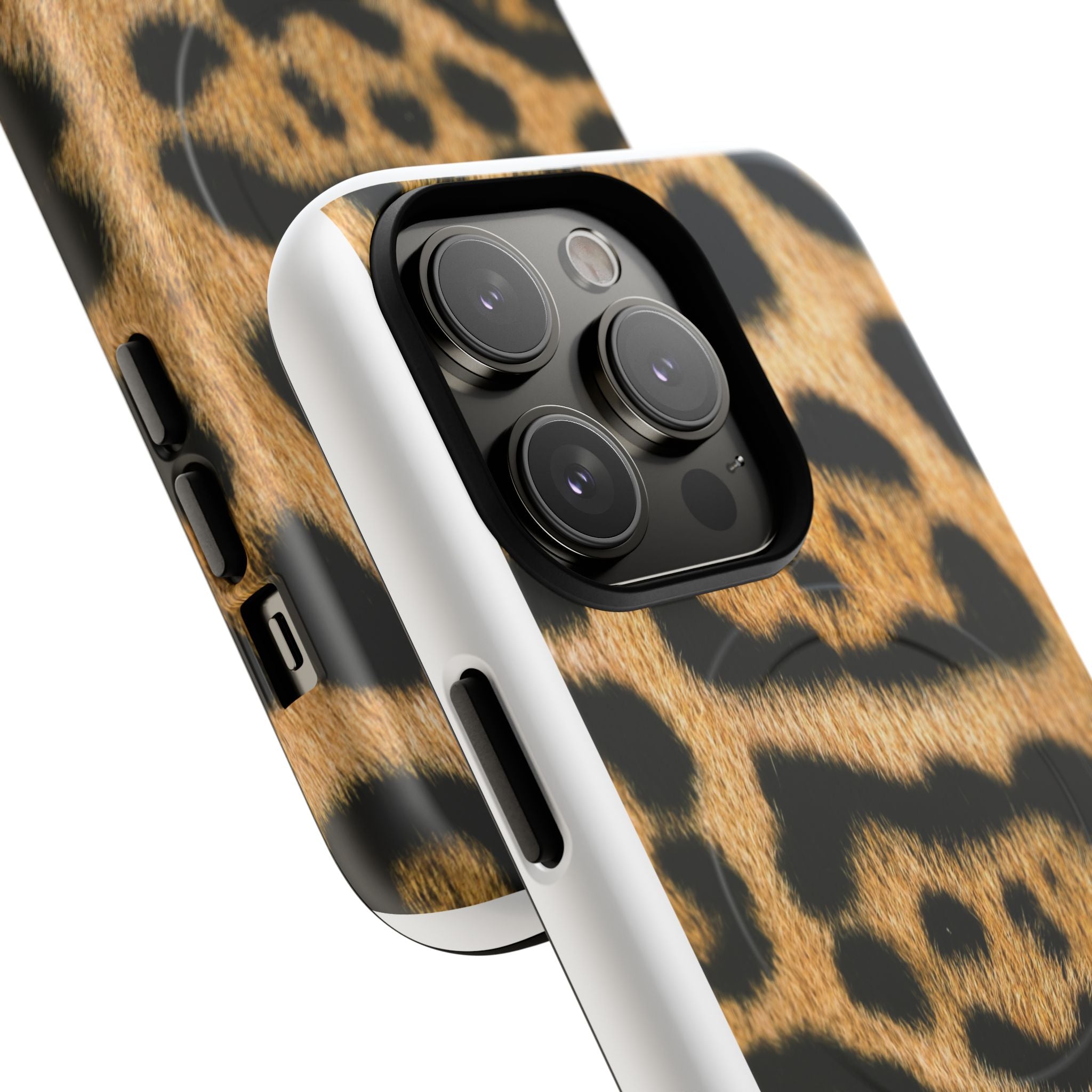 Leopard Print Phone Case Tough Magnetic Case | Animal Print Magnetic Phone Cover