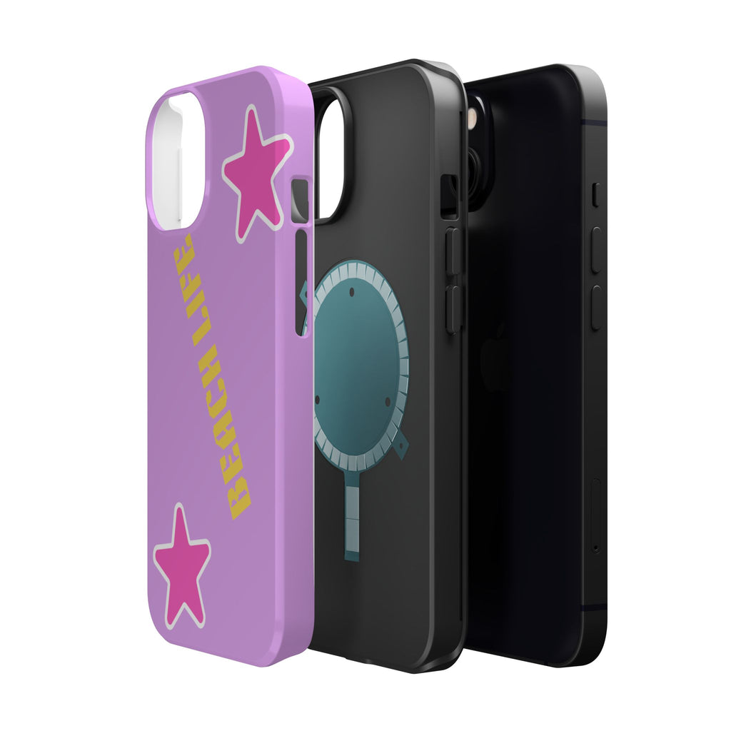 Beach Life Phone Case | Purple Starfish Magnetic Impact Case