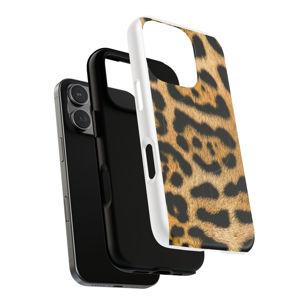 Leopard Print Phone Case Tough Magnetic Case | Animal Print Magnetic Phone Cover