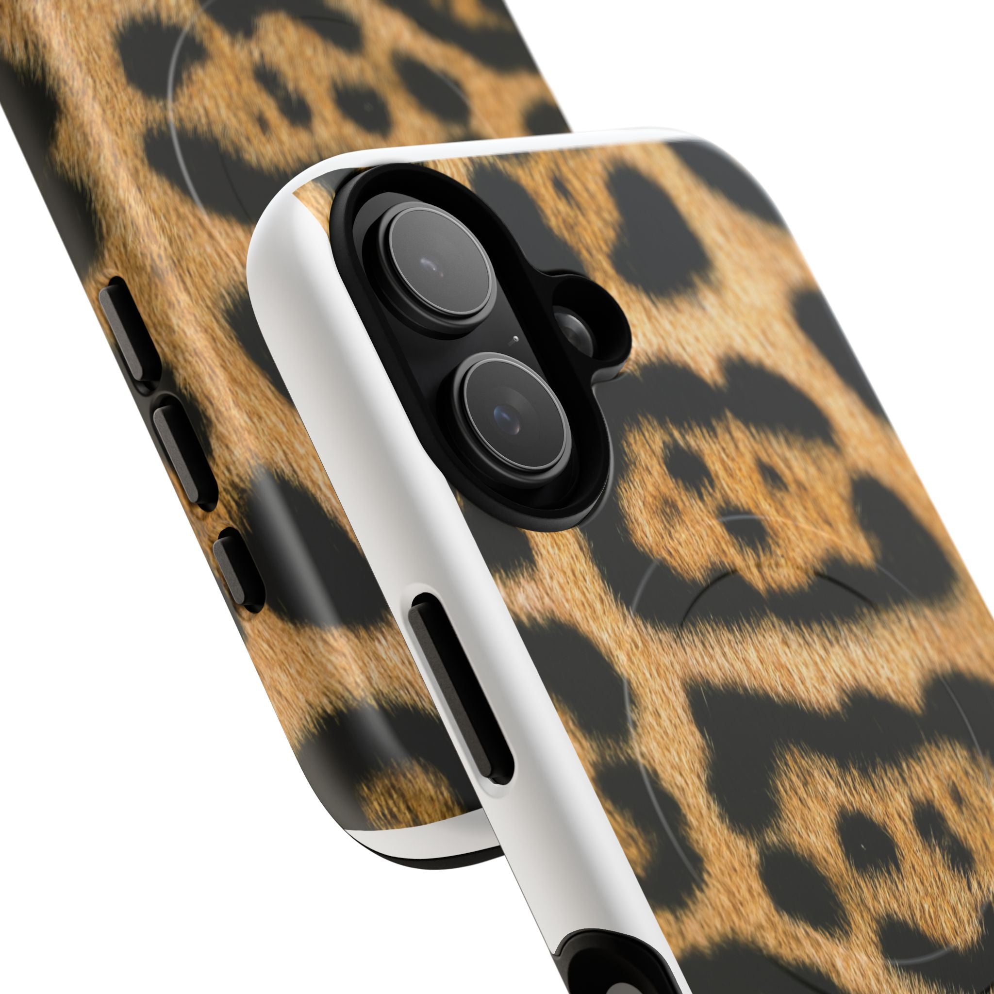 Leopard Print Phone Case Tough Magnetic Case | Animal Print Magnetic Phone Cover