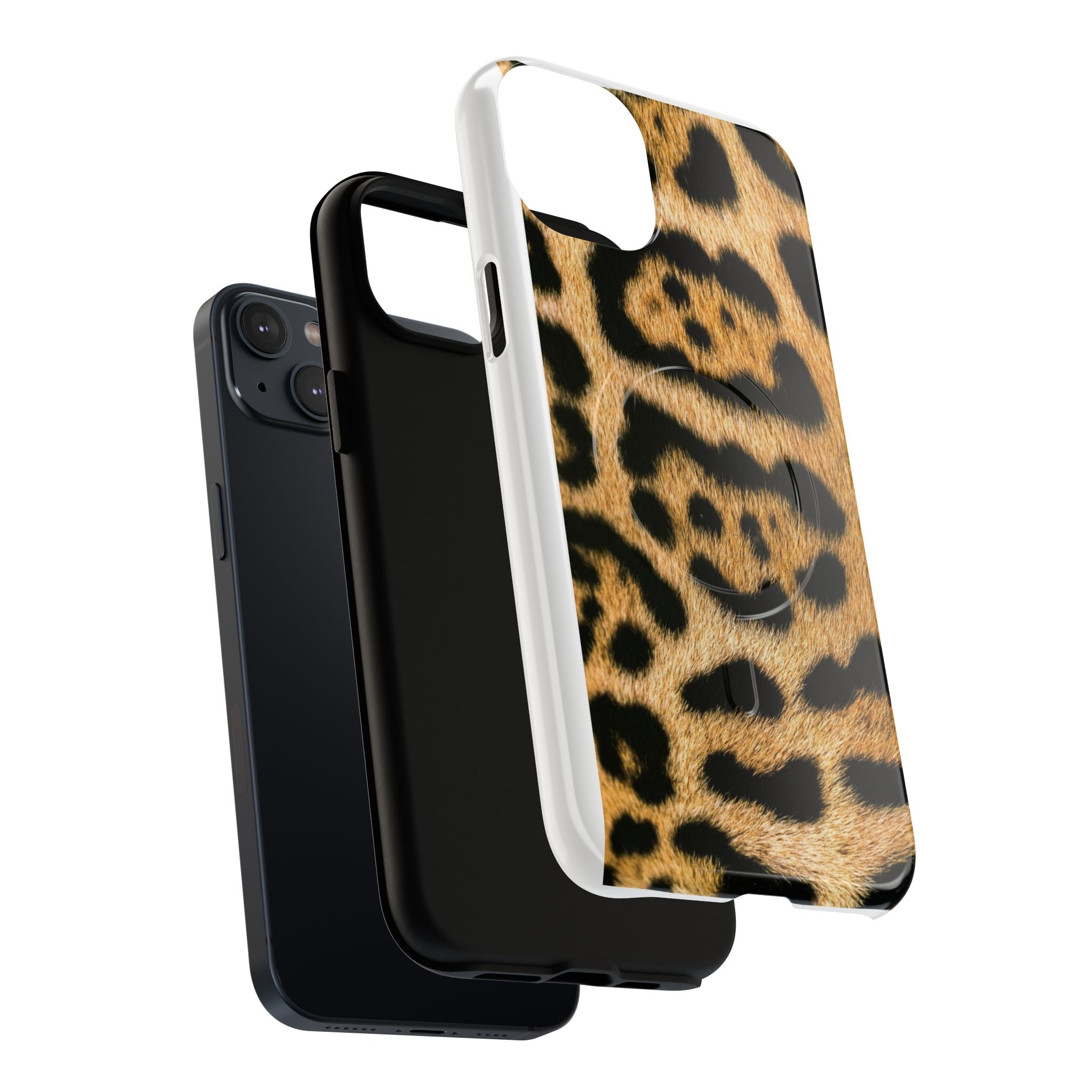 Leopard Print Phone Case Tough Magnetic Case | Animal Print Magnetic Phone Cover