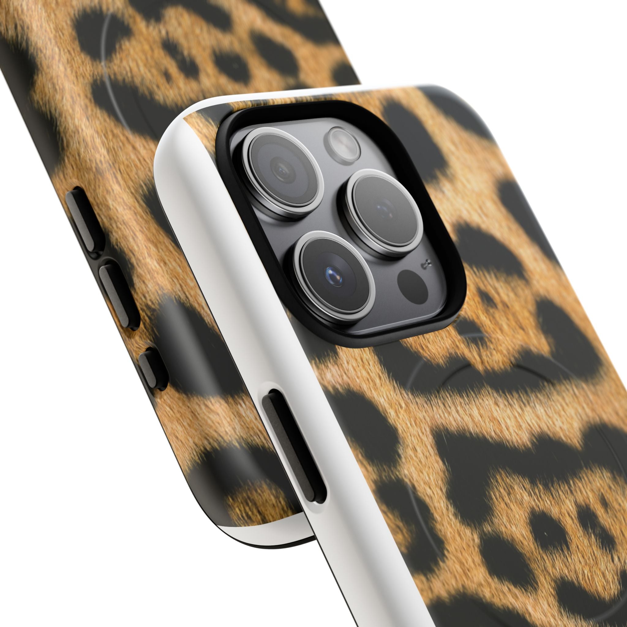 Leopard Print Phone Case Tough Magnetic Case | Animal Print Magnetic Phone Cover