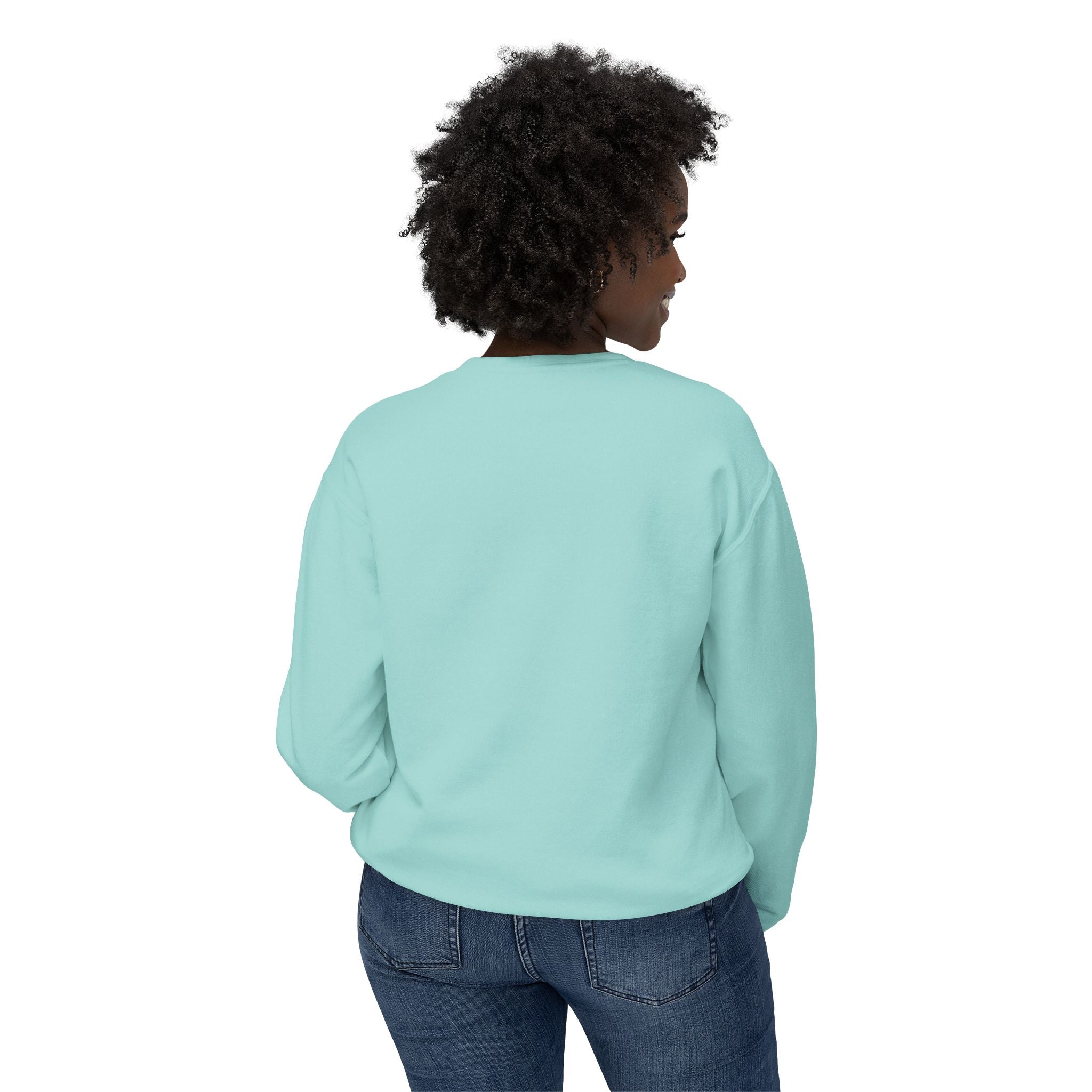 Hibiscus Floral Crewneck Sweatshirt — Lightweight Tropical Flower Pullover