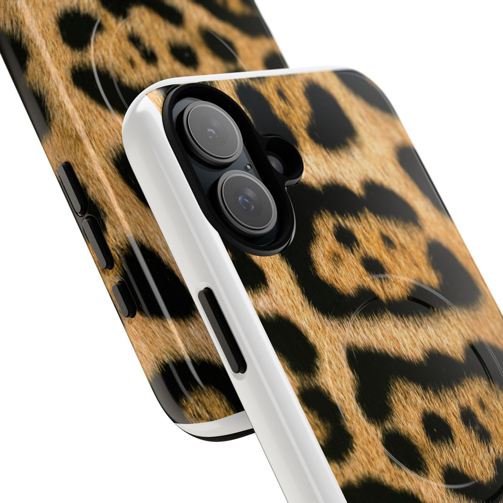 Leopard Print Phone Case Tough Magnetic Case | Animal Print Magnetic Phone Cover
