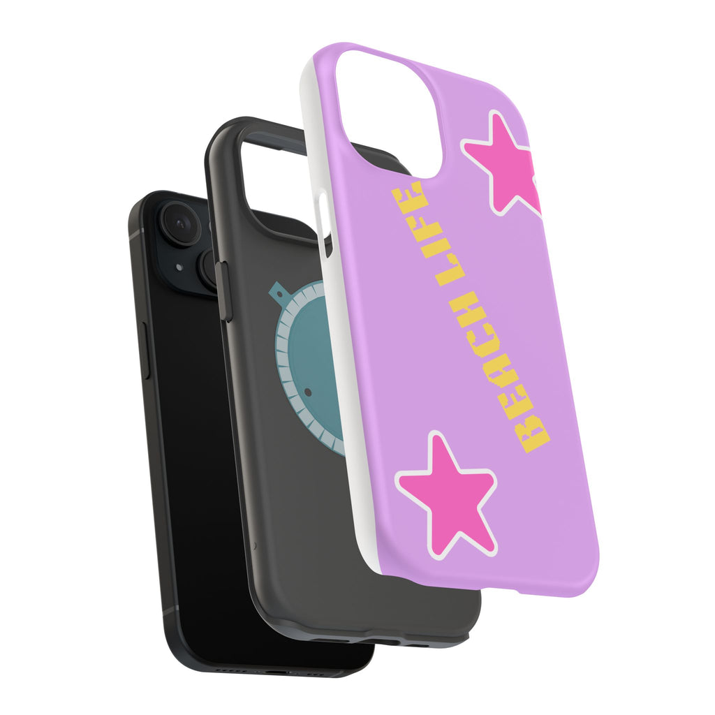 Beach Life Phone Case | Purple Starfish Magnetic Impact Case