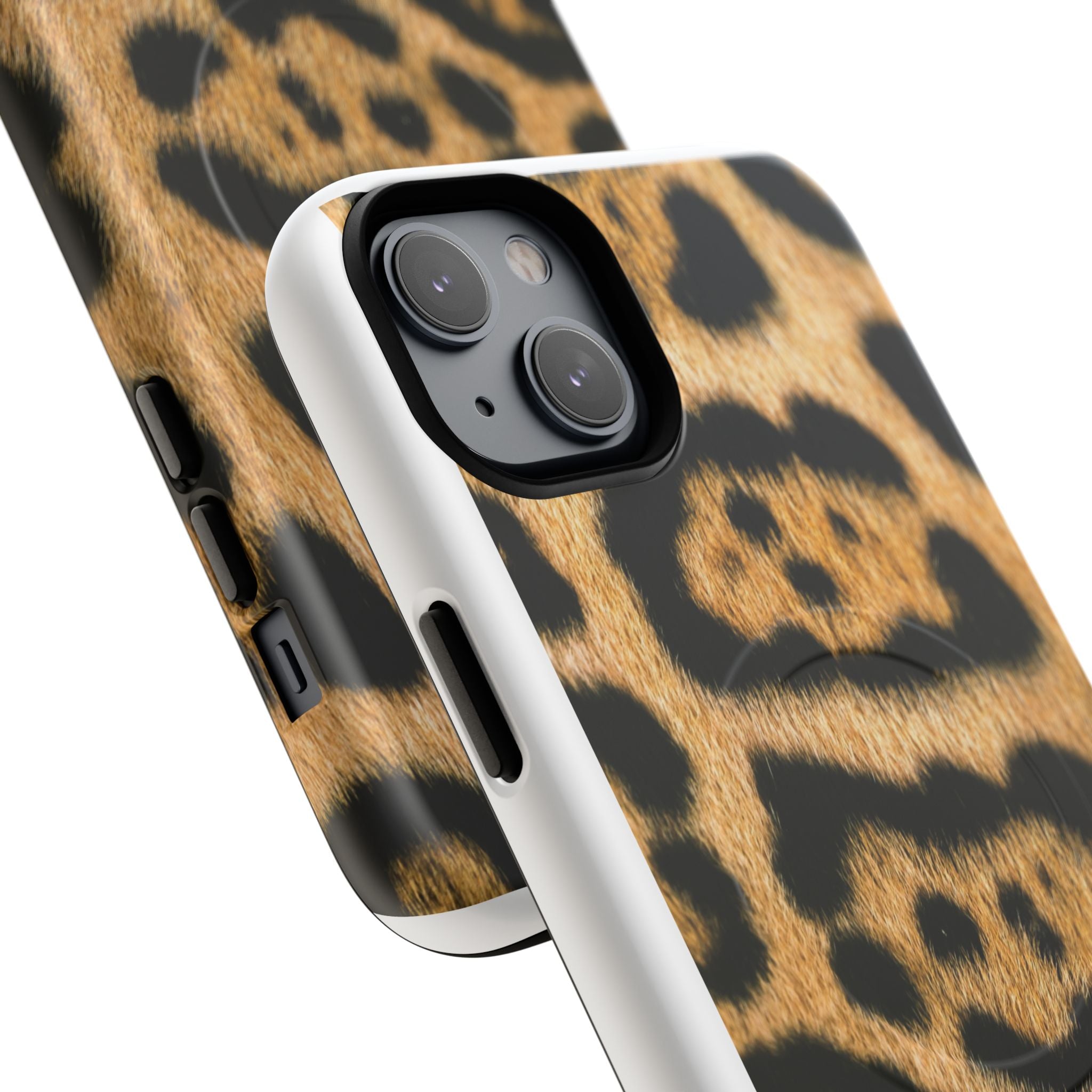 Leopard Print Phone Case Tough Magnetic Case | Animal Print Magnetic Phone Cover