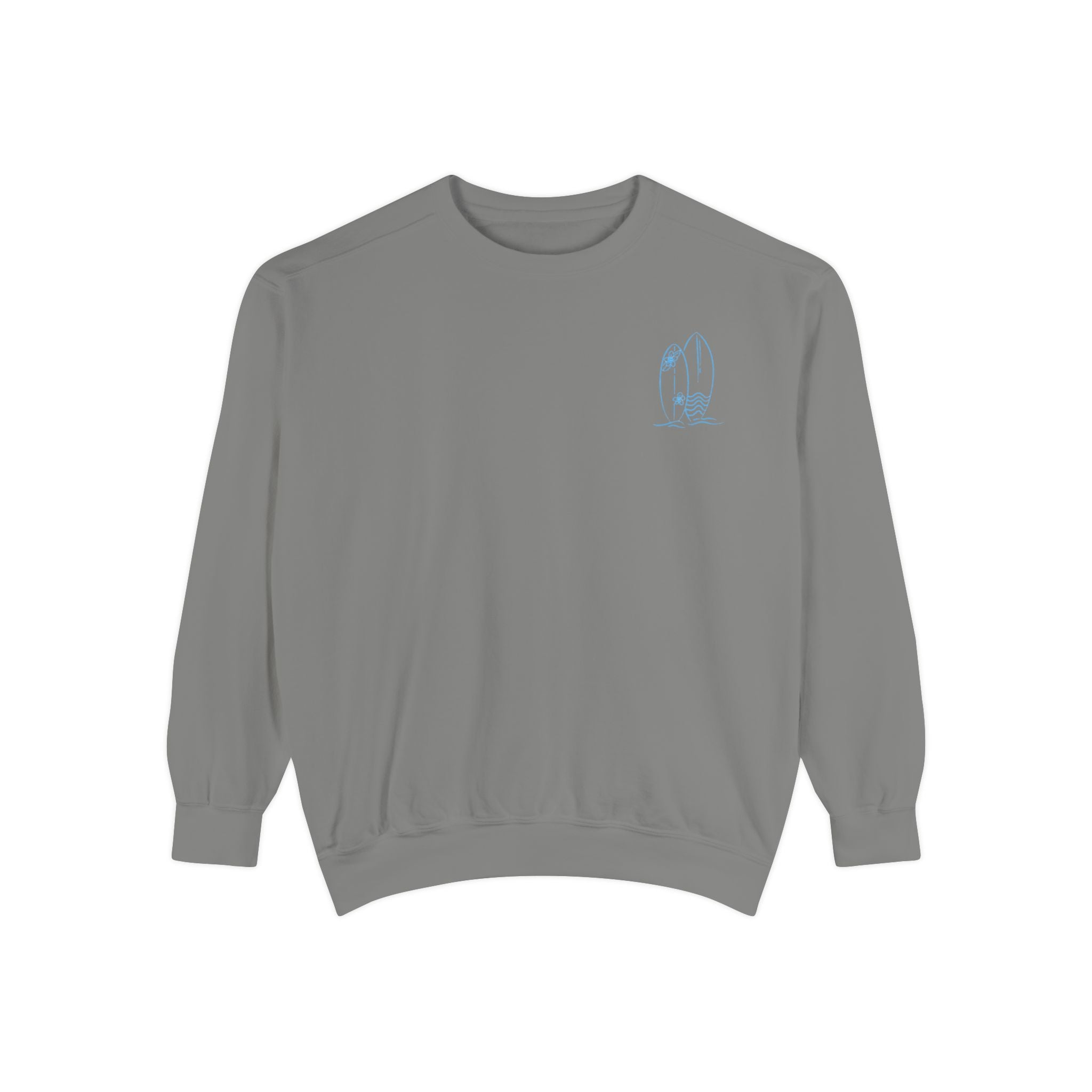 Surfboard Watercolor Sweatshirt — Coastal Vibes Crewneck
