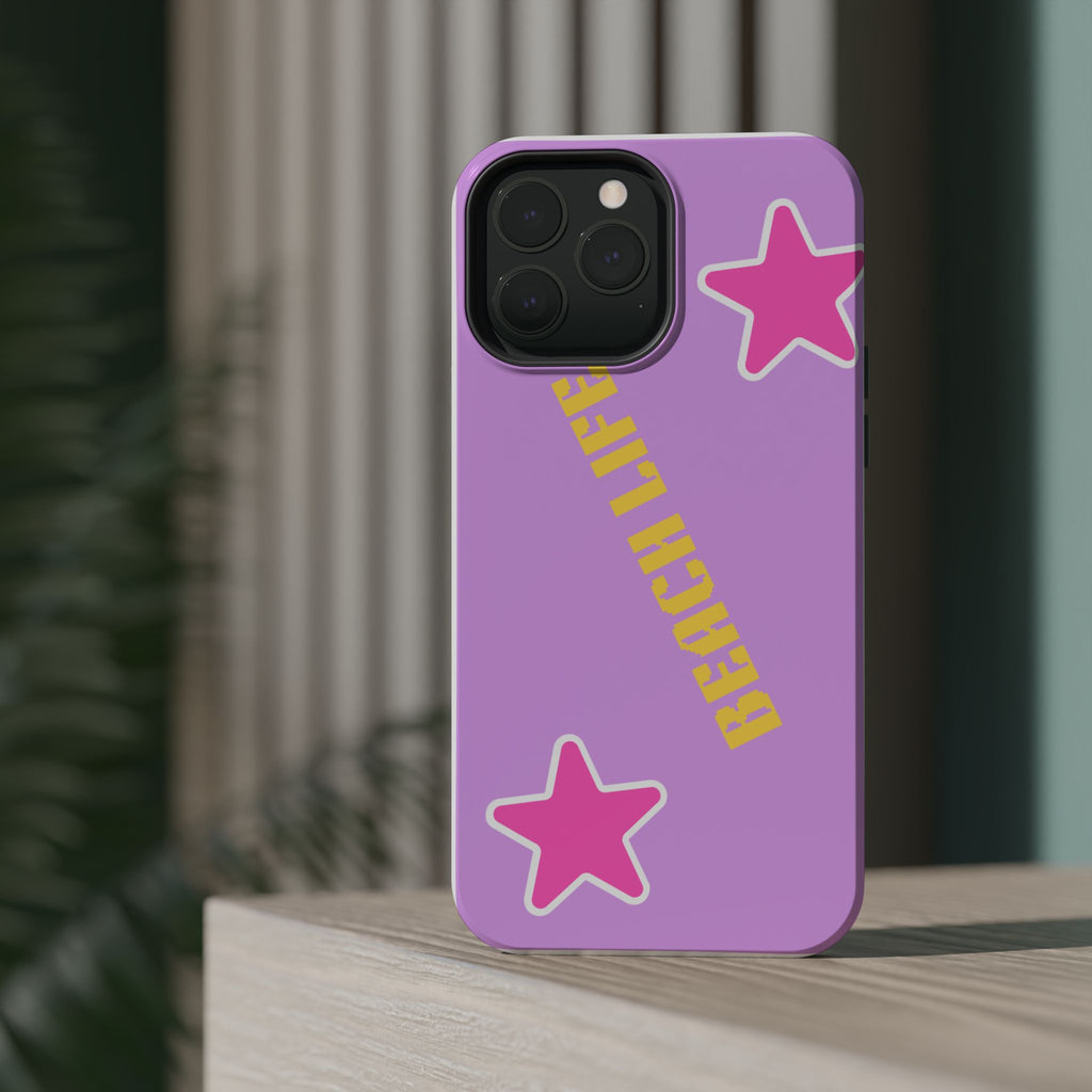 Beach Life Phone Case | Purple Starfish Magnetic Impact Case