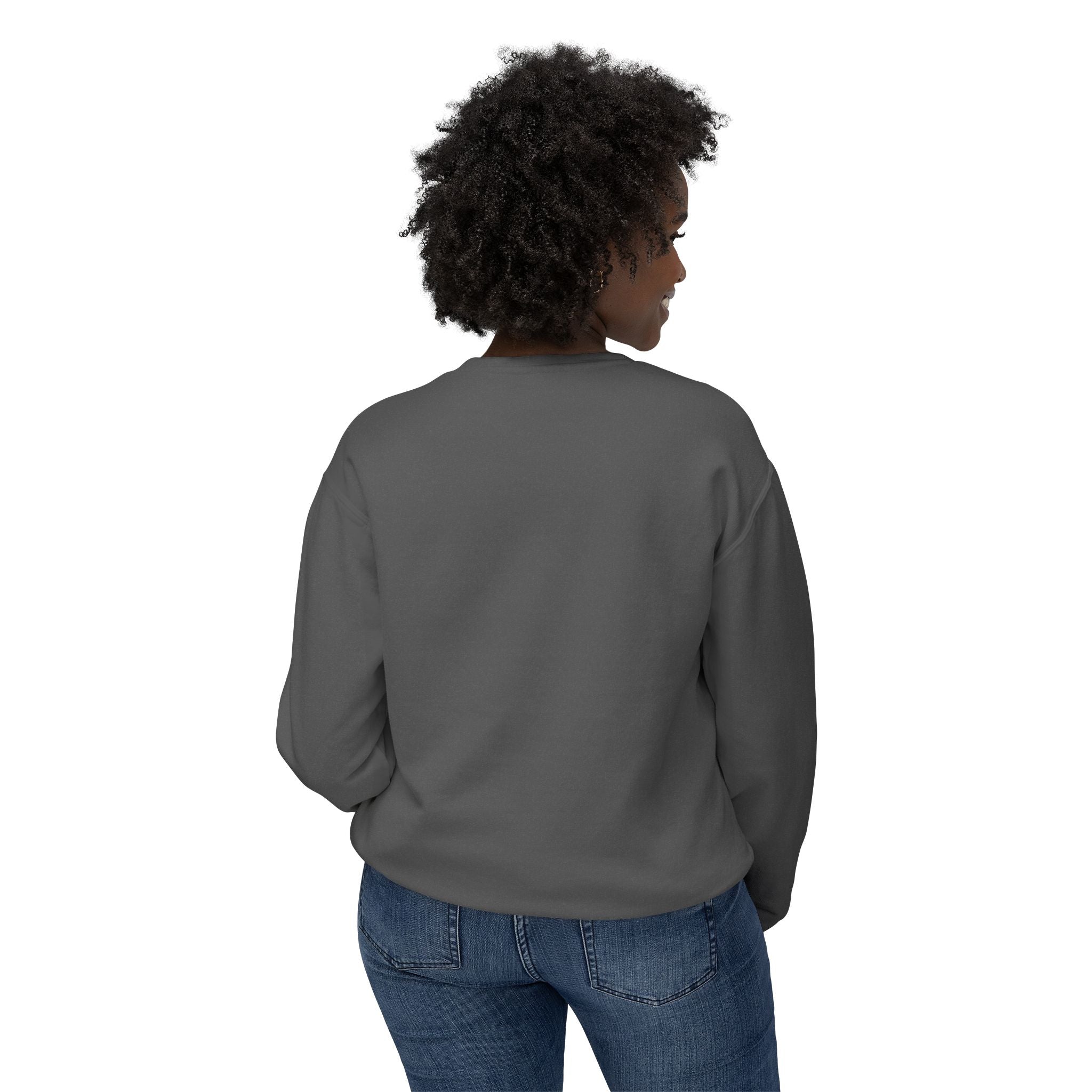 Hibiscus Floral Crewneck Sweatshirt — Lightweight Tropical Flower Pullover