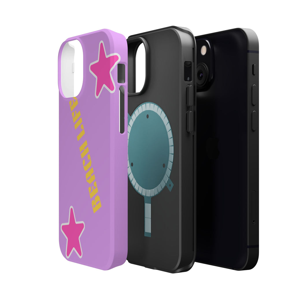 Beach Life Phone Case | Purple Starfish Magnetic Impact Case