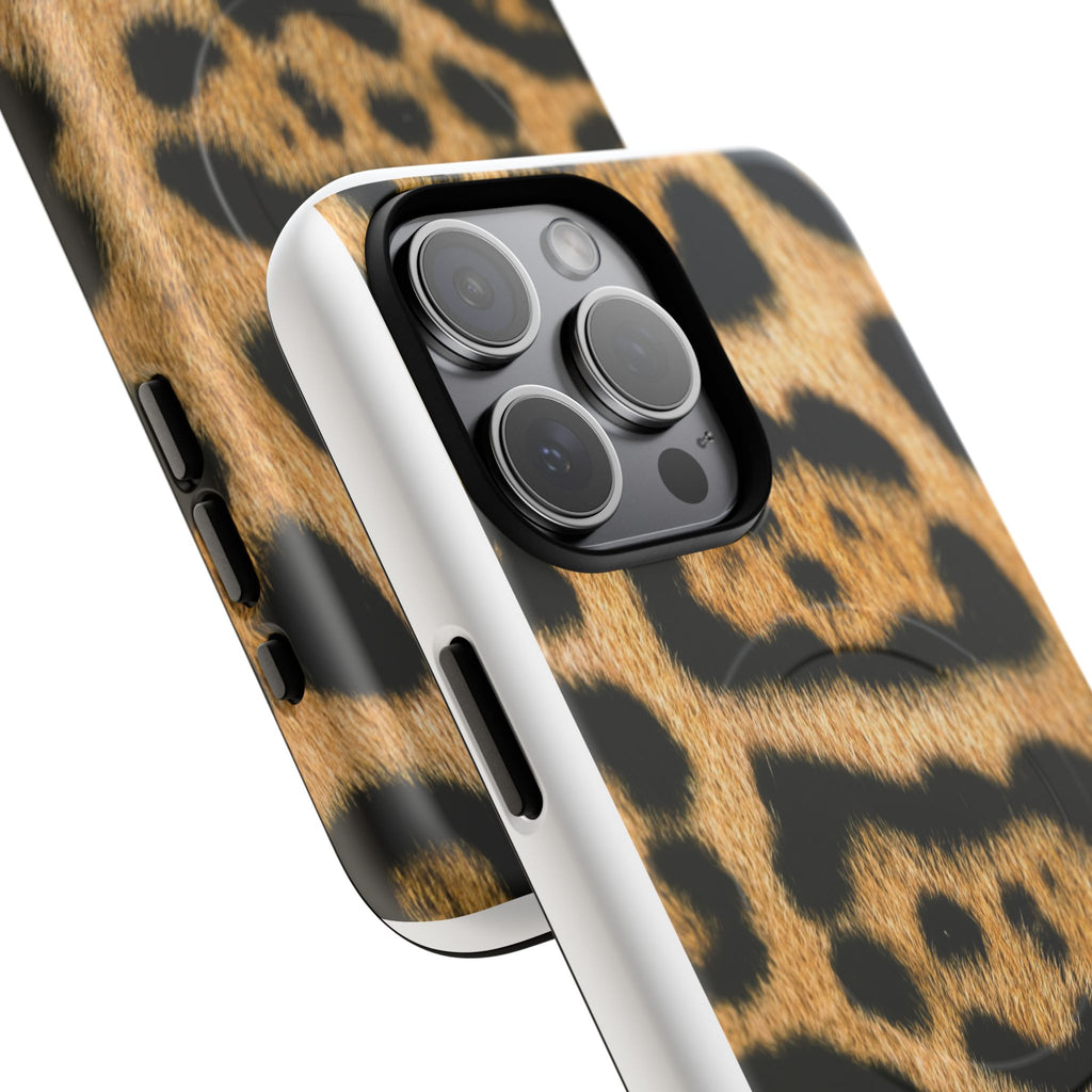 Leopard Print Phone Case Tough Magnetic Case | Animal Print Magnetic Phone Cover