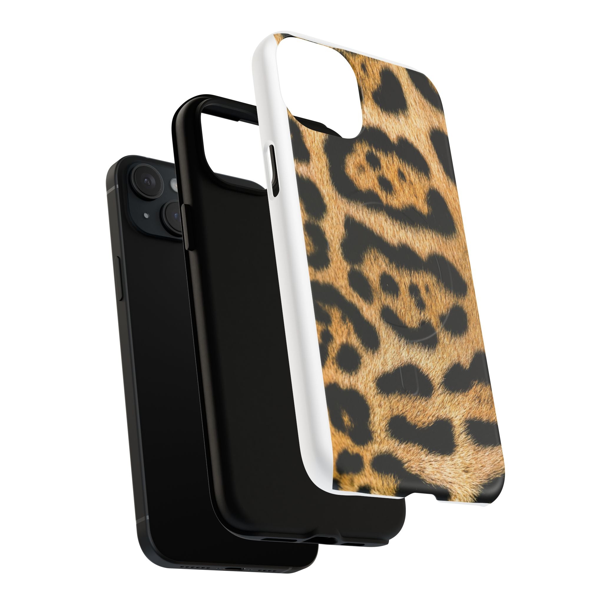 Leopard Print Phone Case Tough Magnetic Case | Animal Print Magnetic Phone Cover