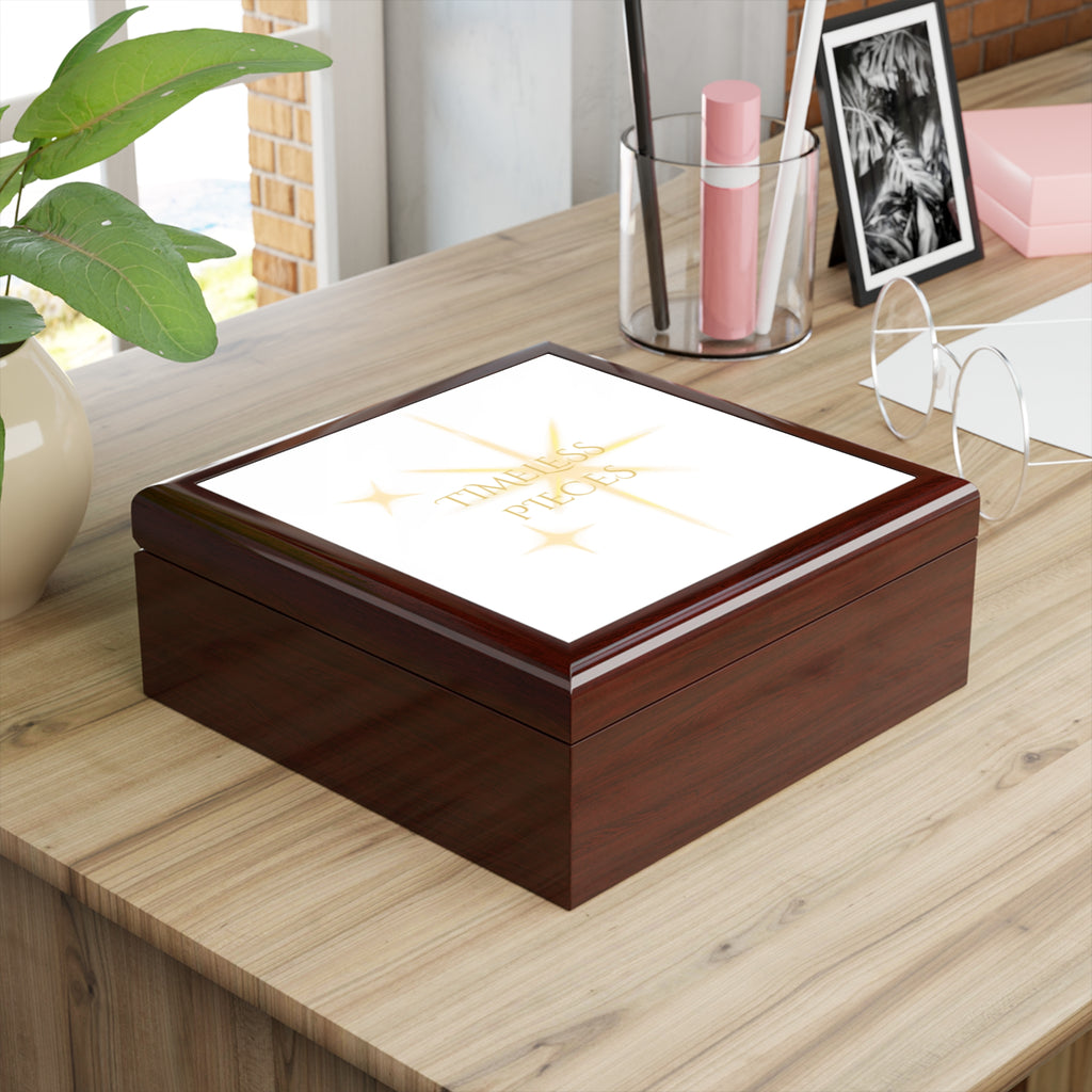 Timeless Pieces Jewelry Box — Elegant Sparkle Keepsake Organizer