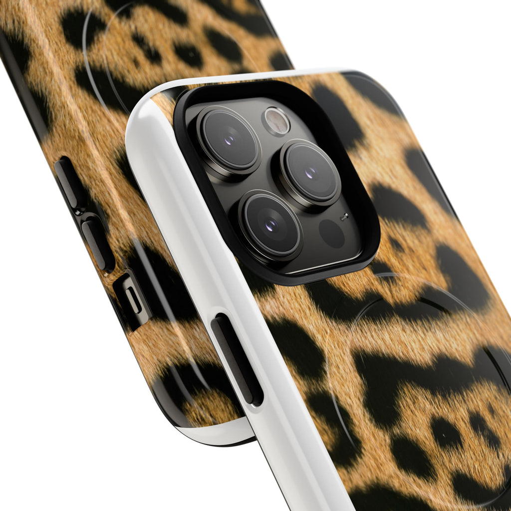 Leopard Print Phone Case Tough Magnetic Case | Animal Print Magnetic Phone Cover