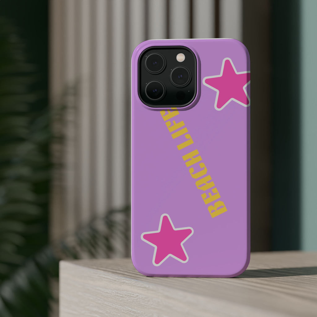 Beach Life Phone Case | Purple Starfish Magnetic Impact Case