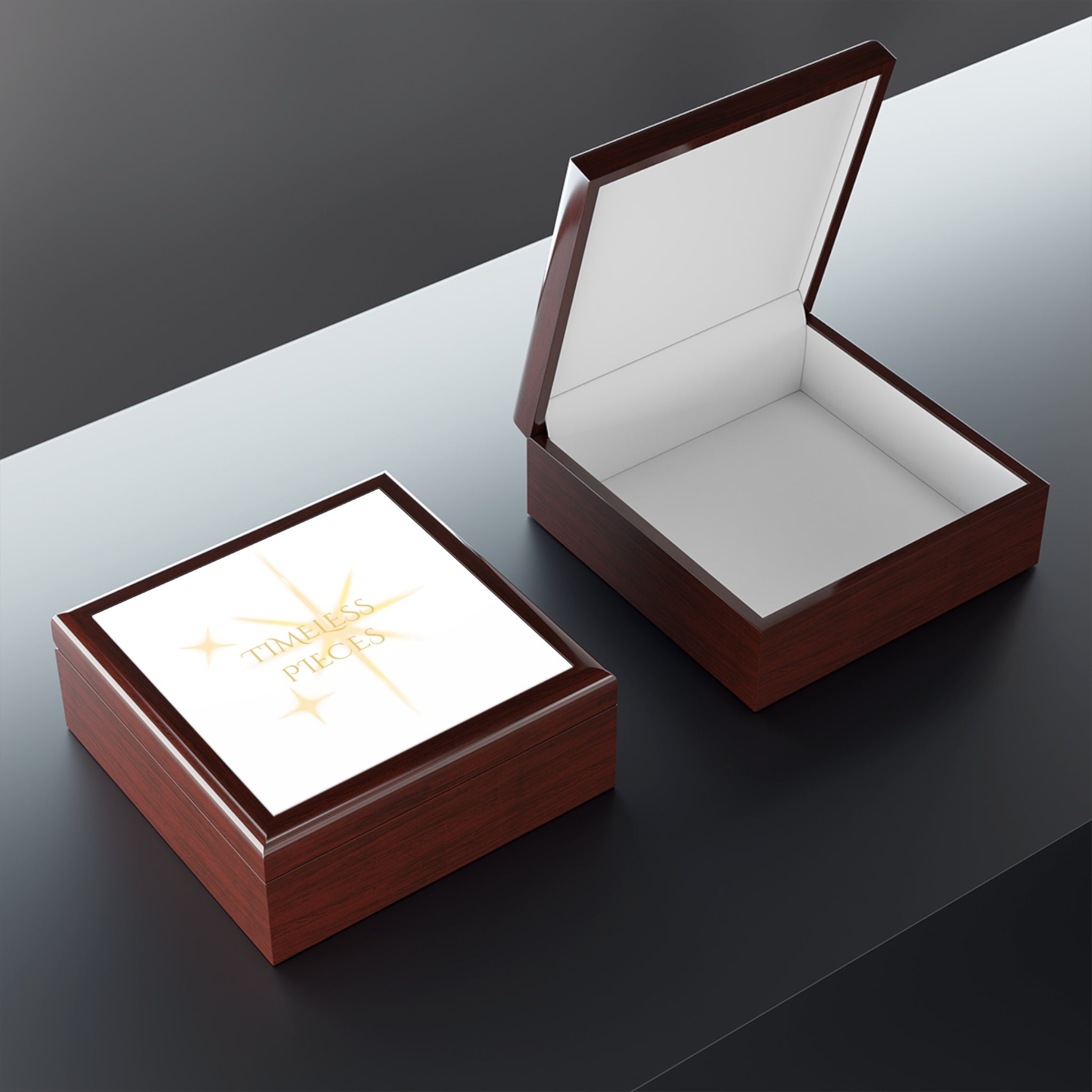 Timeless Pieces Jewelry Box — Elegant Sparkle Keepsake Organizer