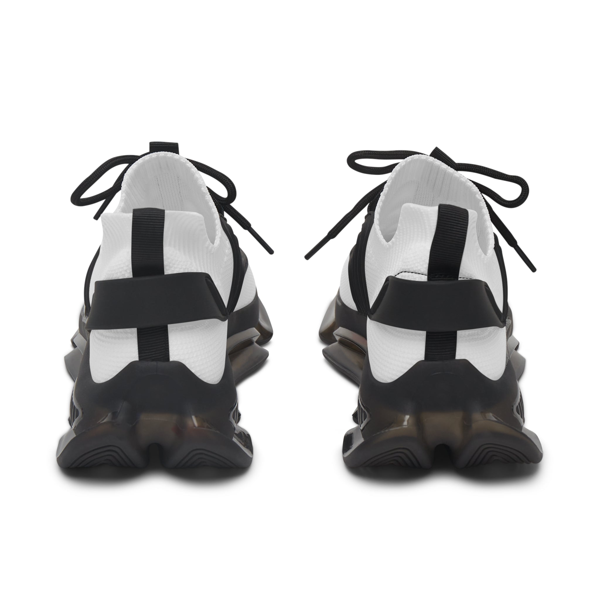 Women's Mesh Sneakers — Floral White Breathable Athletic Shoes