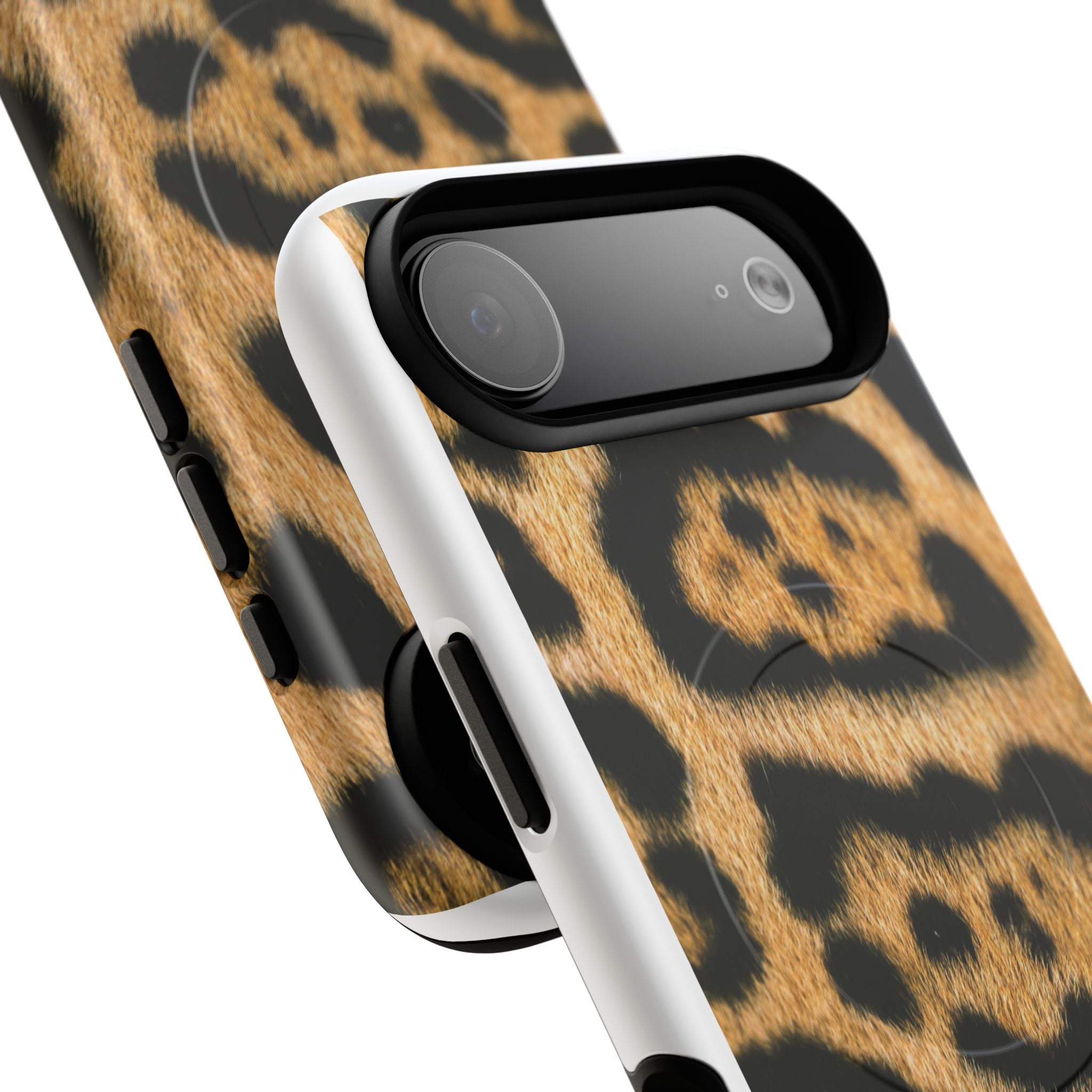Leopard Print Phone Case Tough Magnetic Case | Animal Print Magnetic Phone Cover