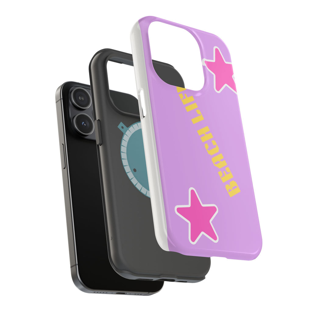 Beach Life Phone Case | Purple Starfish Magnetic Impact Case