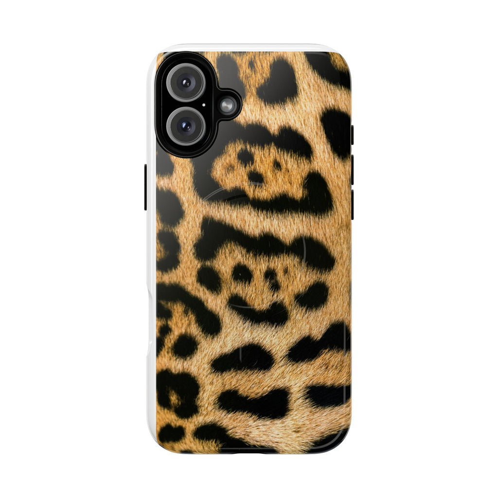 Leopard Print Phone Case Tough Magnetic Case | Animal Print Magnetic Phone Cover