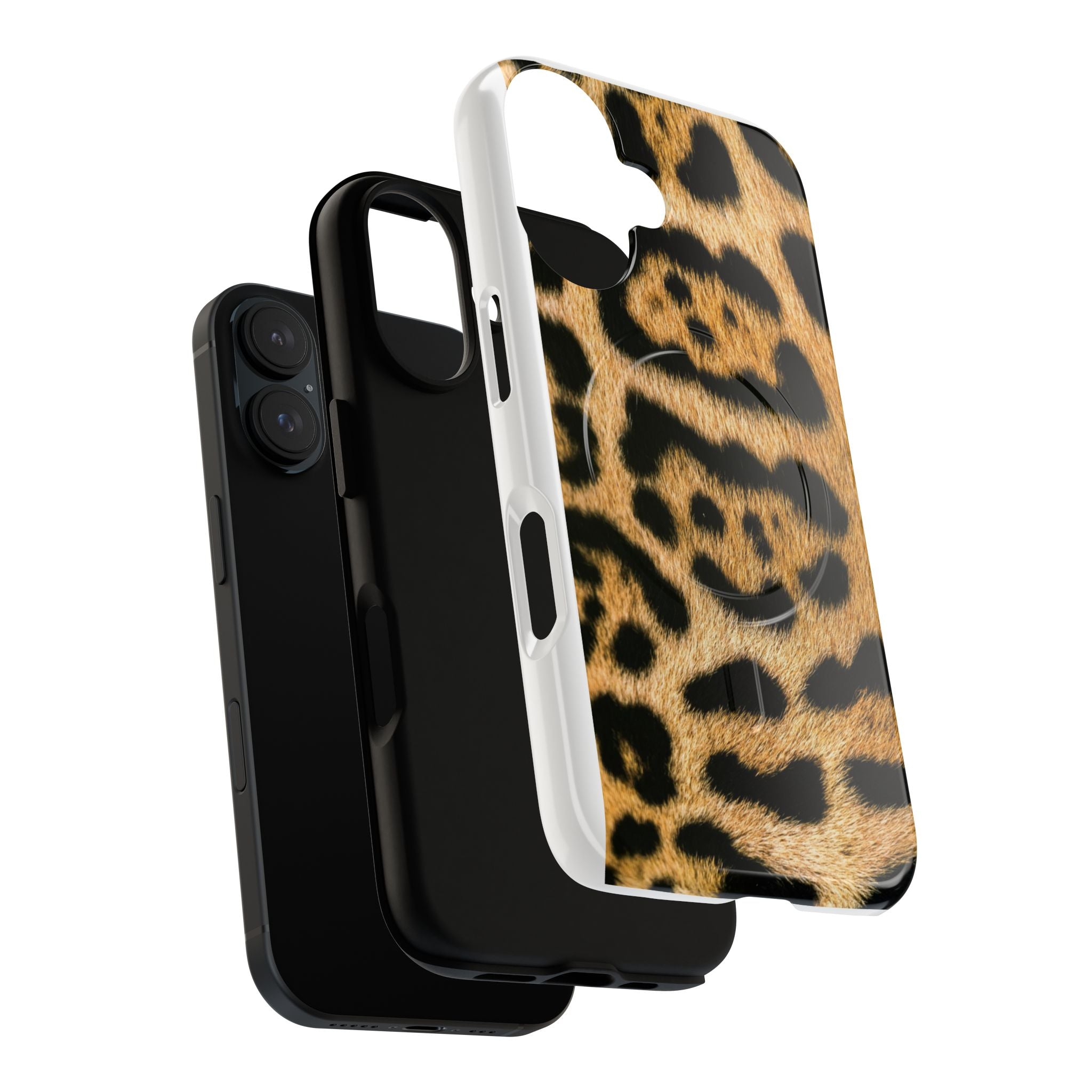 Leopard Print Phone Case Tough Magnetic Case | Animal Print Magnetic Phone Cover
