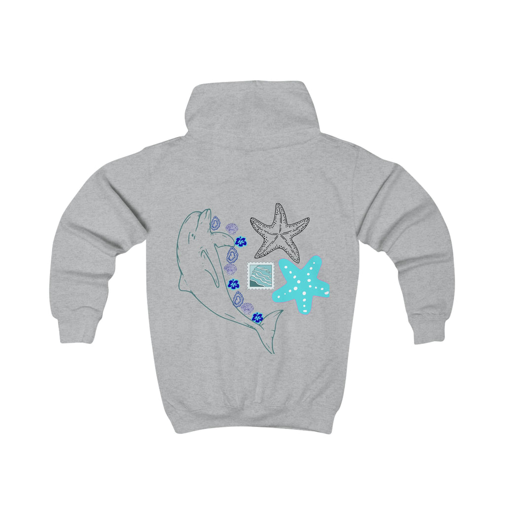Kids Coastal Postcard Hoodie