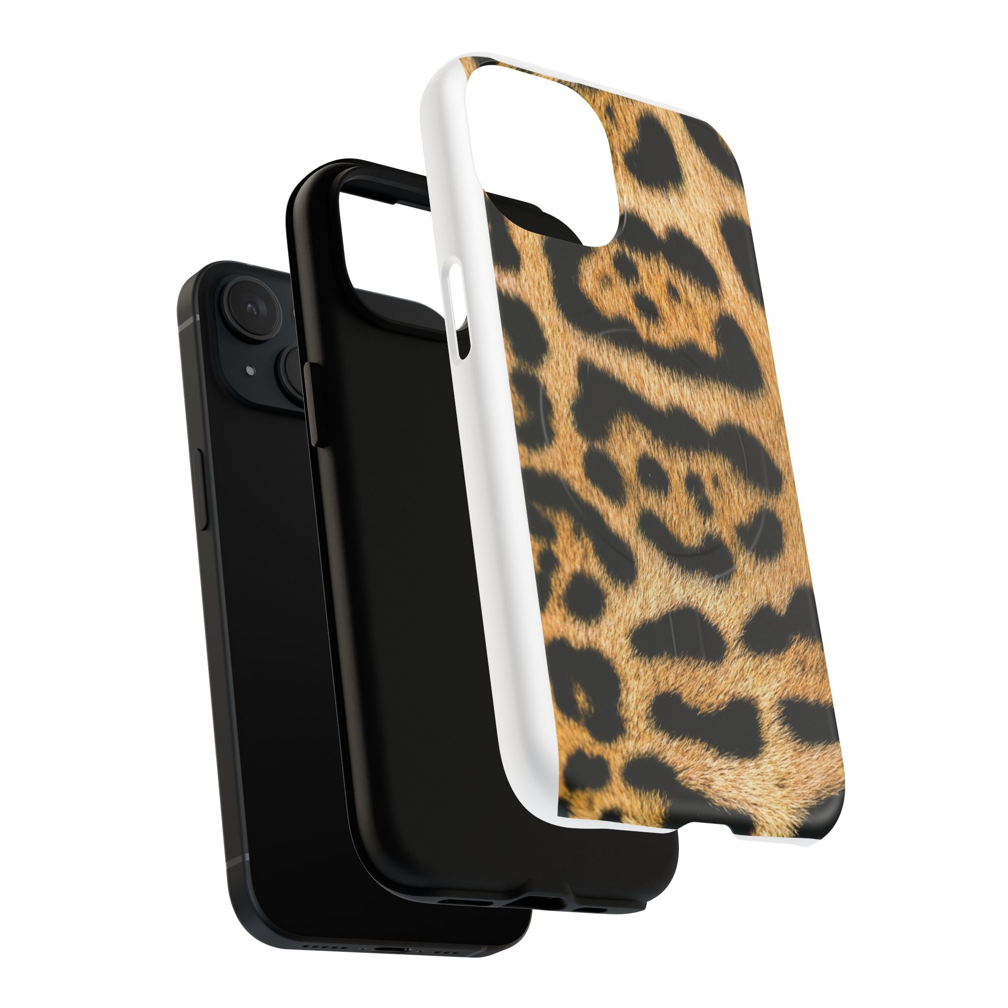 Leopard Print Phone Case Tough Magnetic Case | Animal Print Magnetic Phone Cover