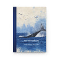 Ocean Whale Hardcover Journal — "My Notebook: Sandy thoughts, salty vibes"