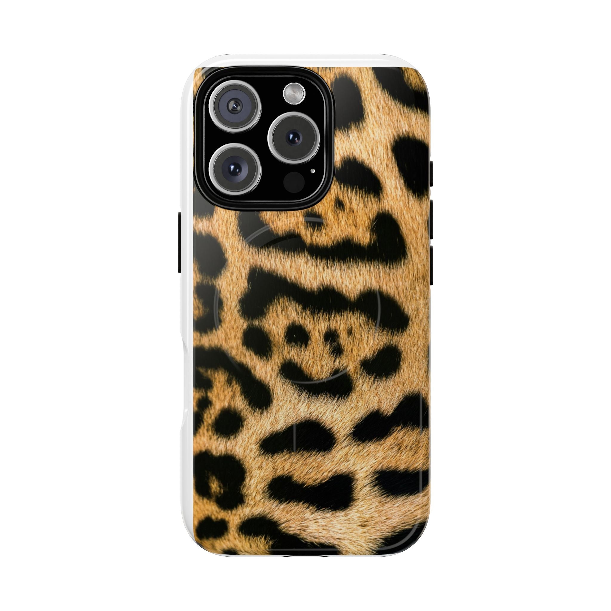 Leopard Print Phone Case Tough Magnetic Case | Animal Print Magnetic Phone Cover