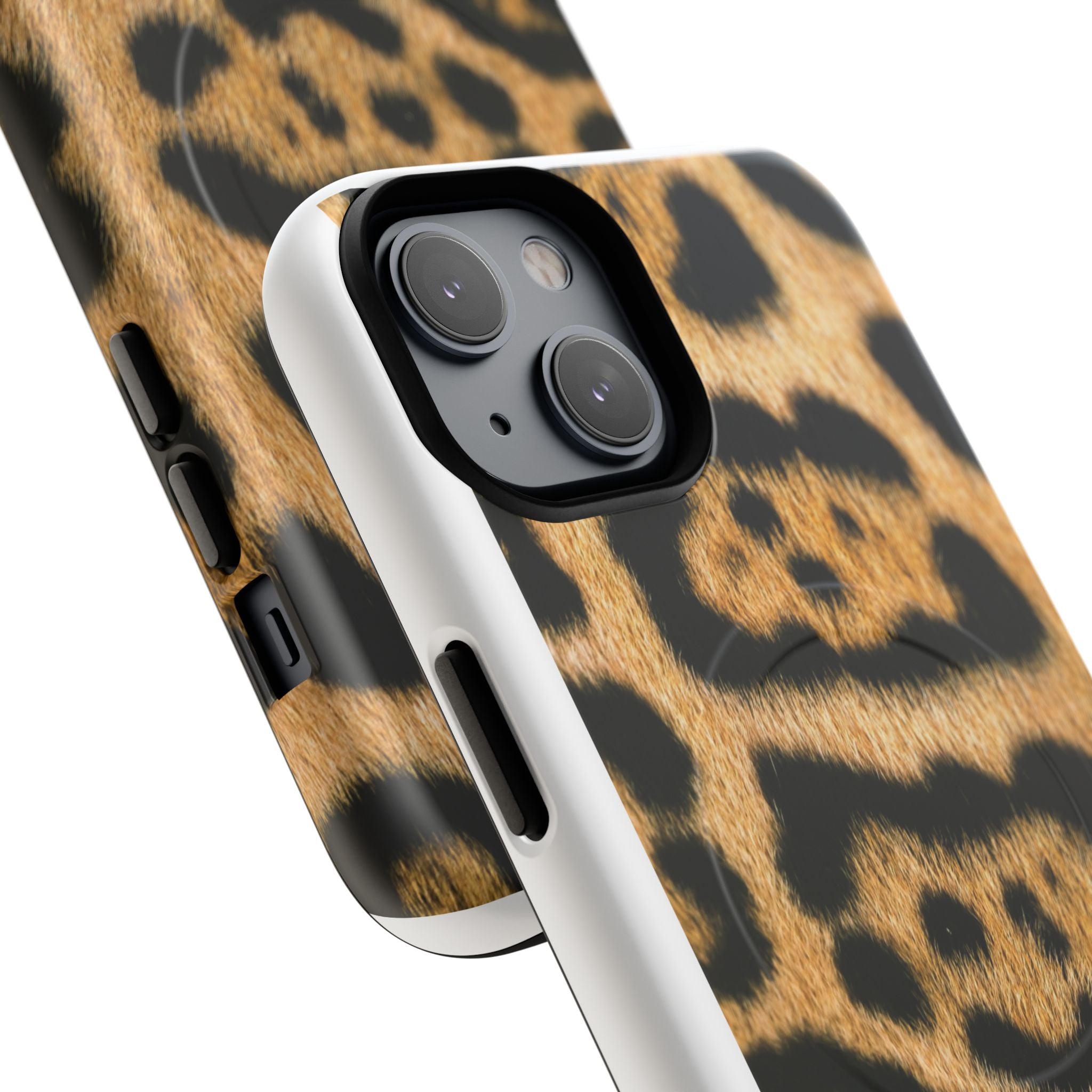 Leopard Print Phone Case Tough Magnetic Case | Animal Print Magnetic Phone Cover